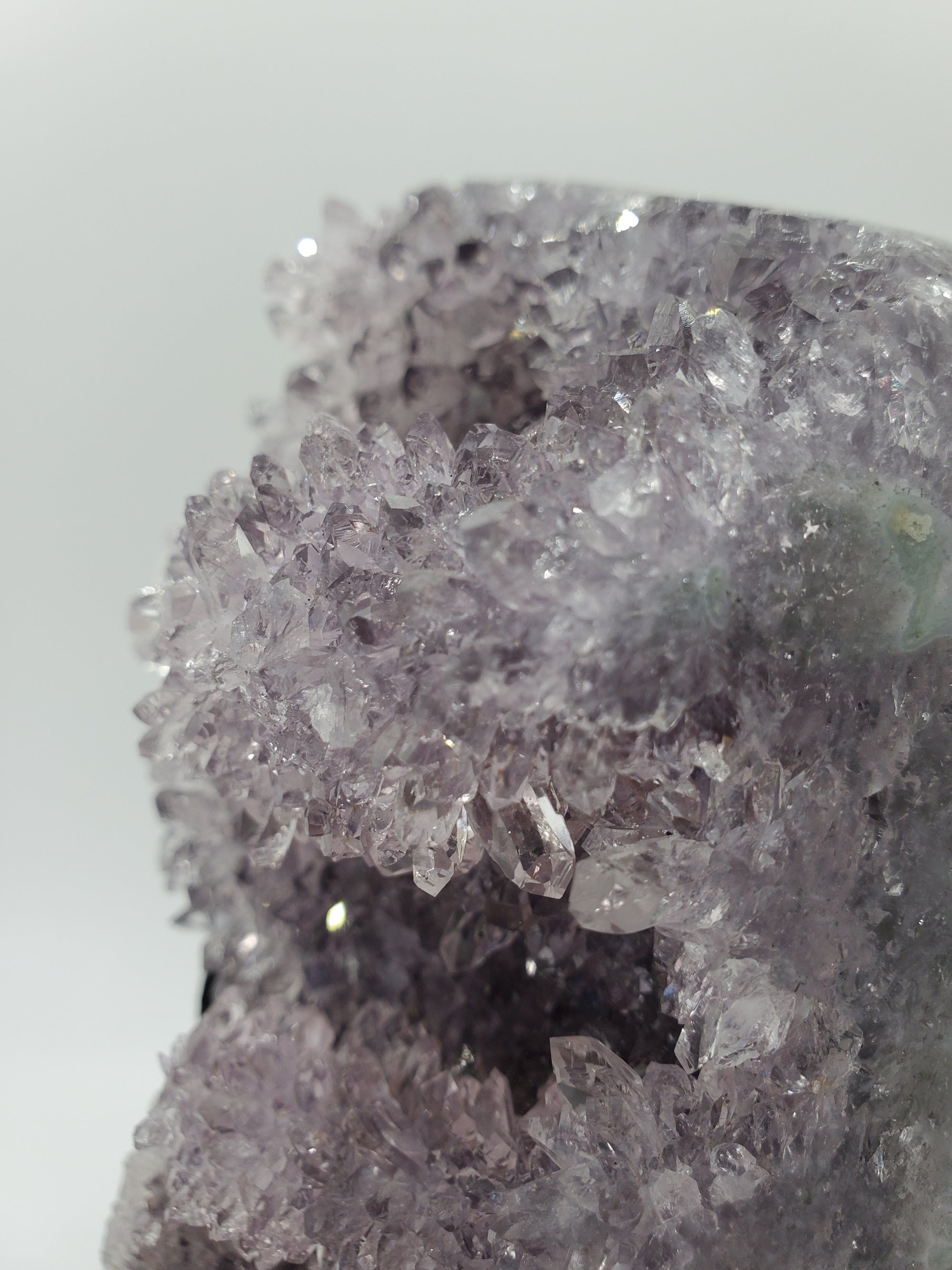 Amethyst Stalactite Formation on Custom Metal Stand (Uruguay)