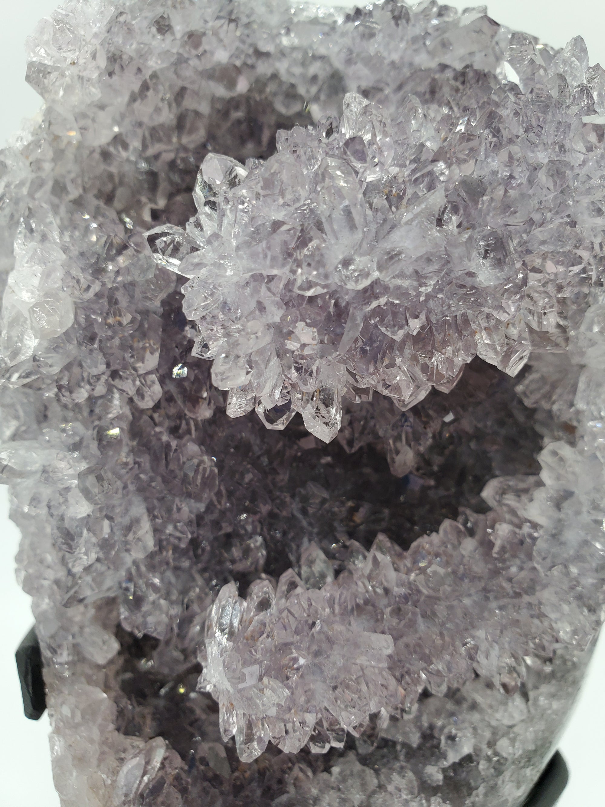 Amethyst Stalactite Formation on Custom Metal Stand (Uruguay)