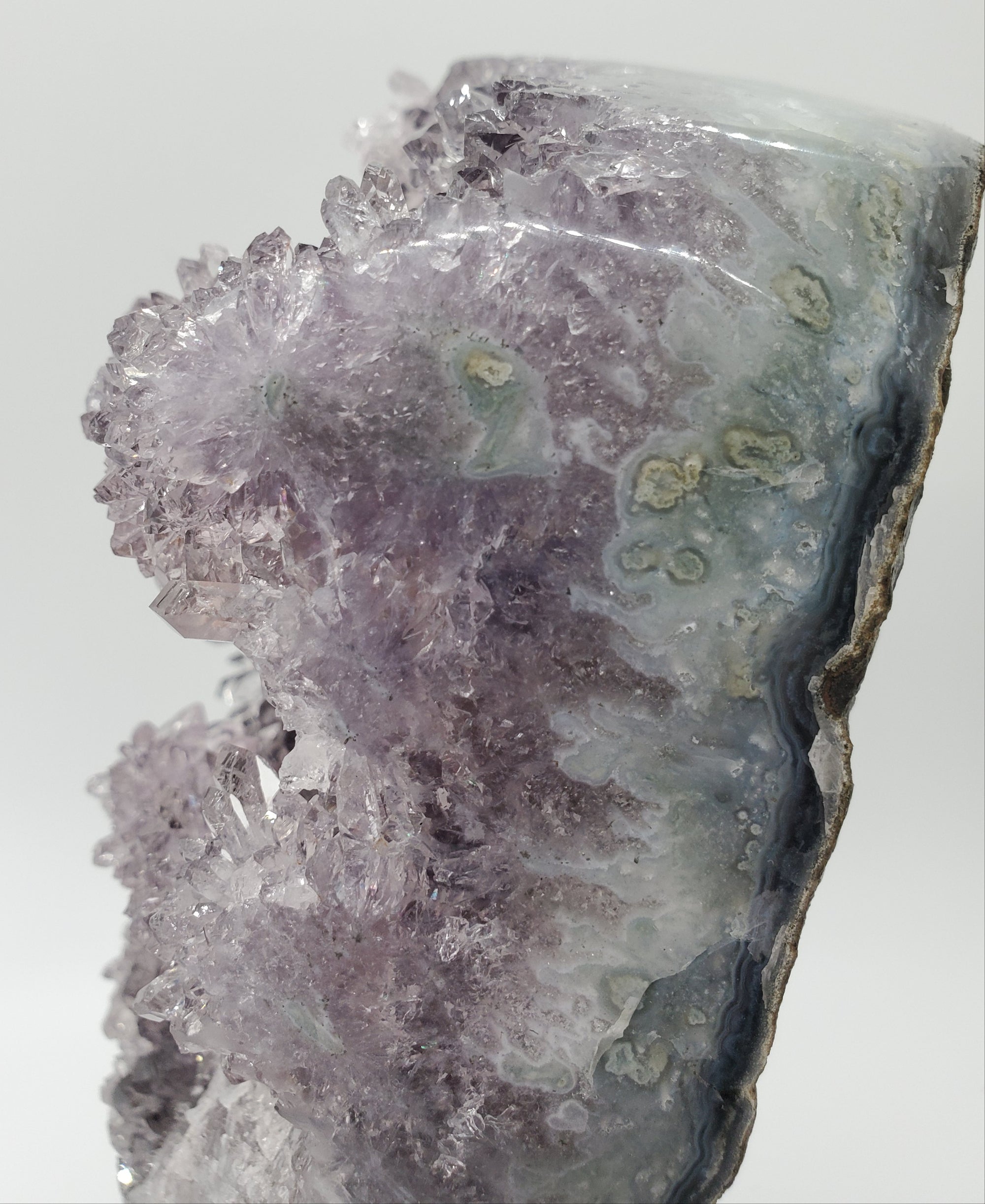 Amethyst Stalactite Formation on Custom Metal Stand (Uruguay)