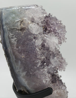 Amethyst Stalactite Formation on Custom Metal Stand (Uruguay)