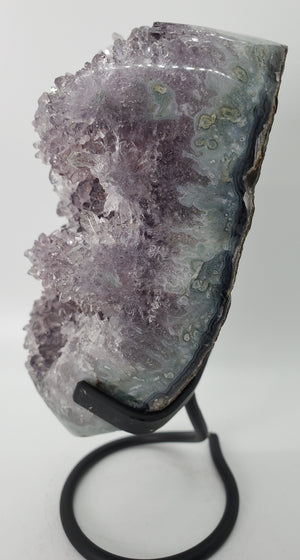 Amethyst Stalactite Formation on Custom Metal Stand (Uruguay)