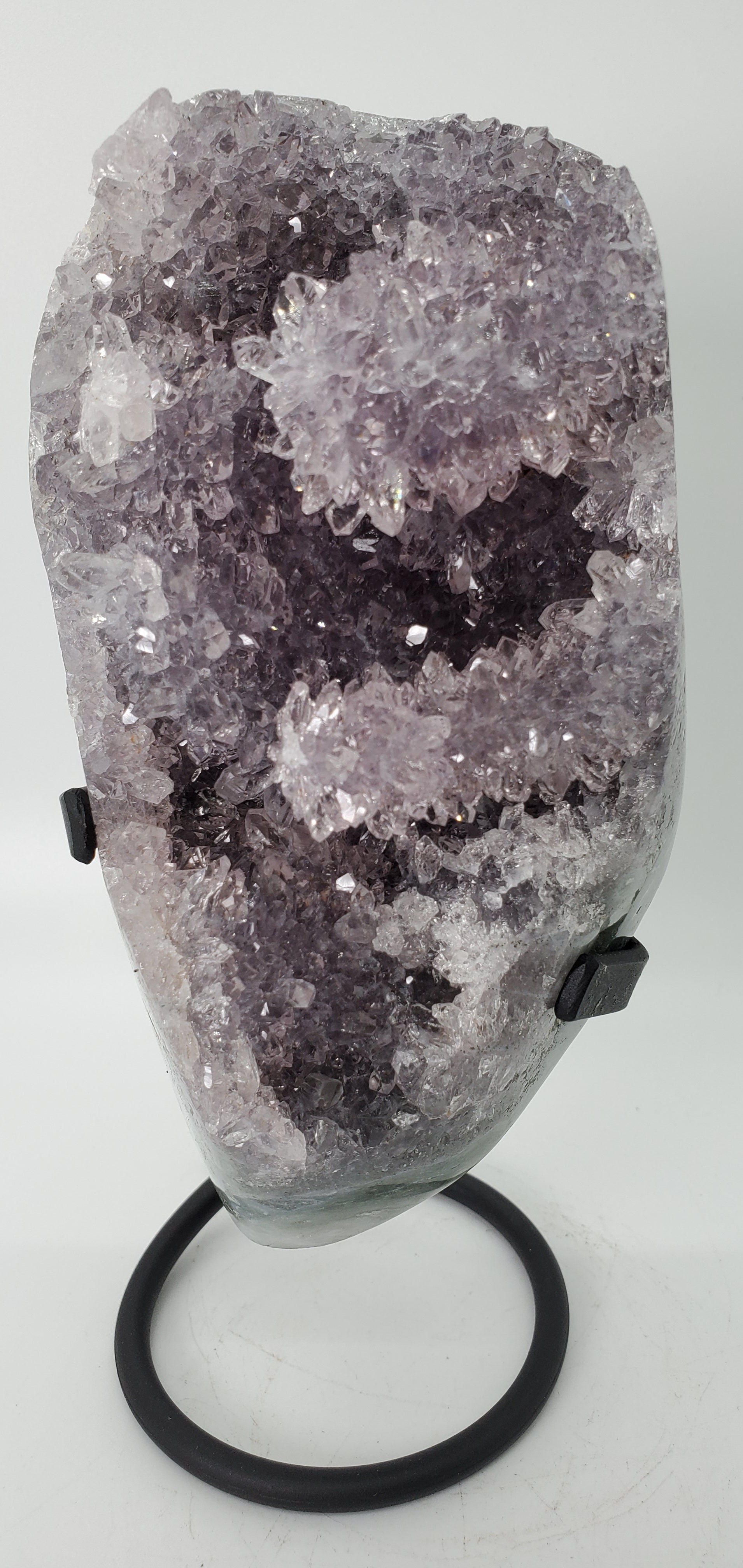 Amethyst Stalactite Formation on Custom Metal Stand (Uruguay)