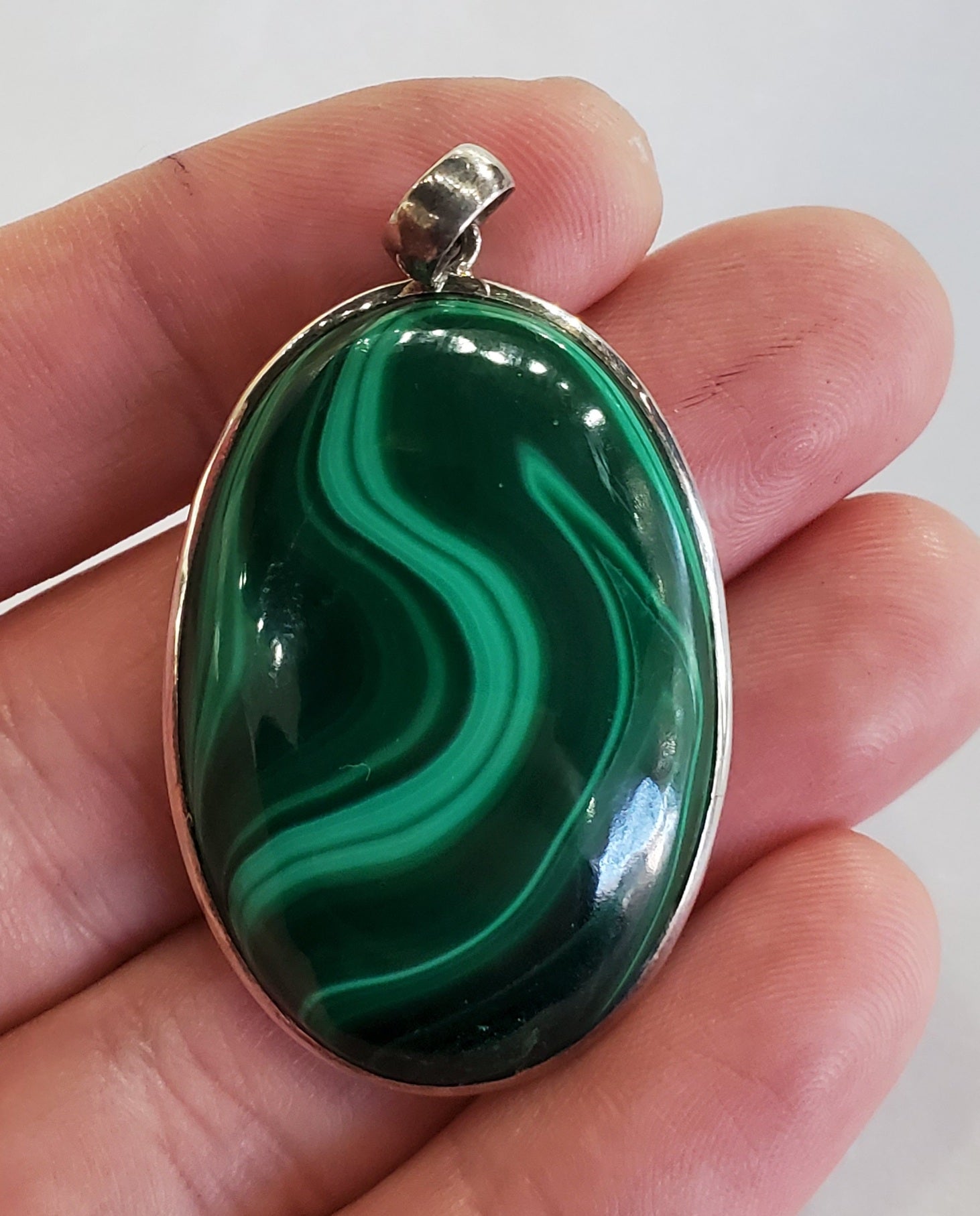 Malachite pendant