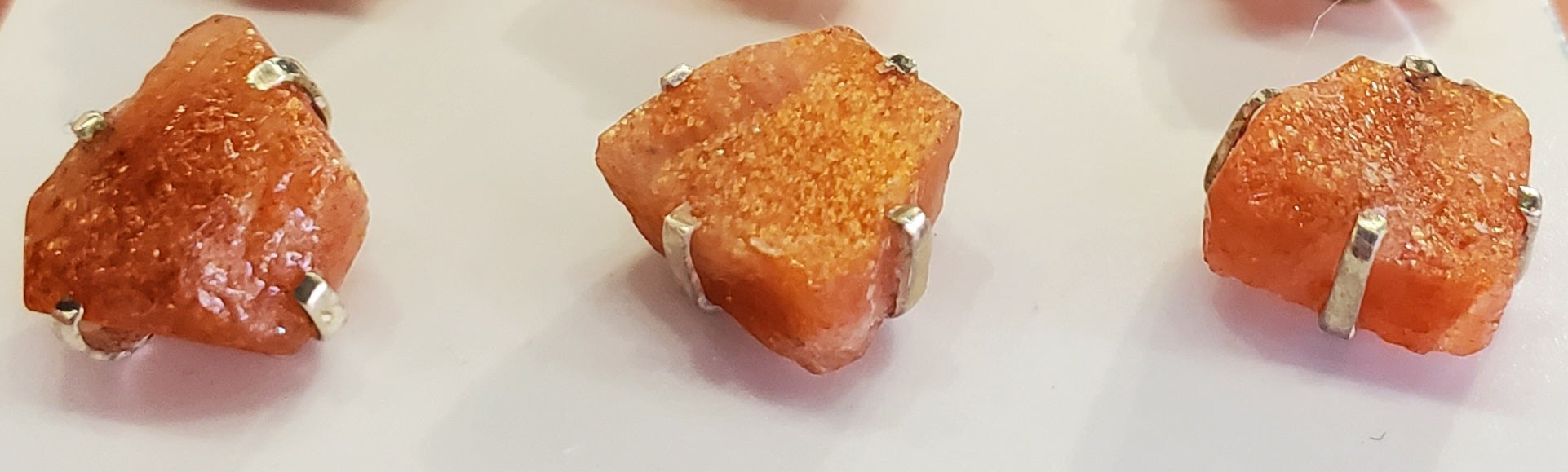 Sunstone Stud Earrings