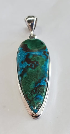 Chrysocolla Malachite Pendant