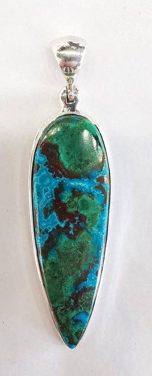 Chrysocolla Malachite Pendant