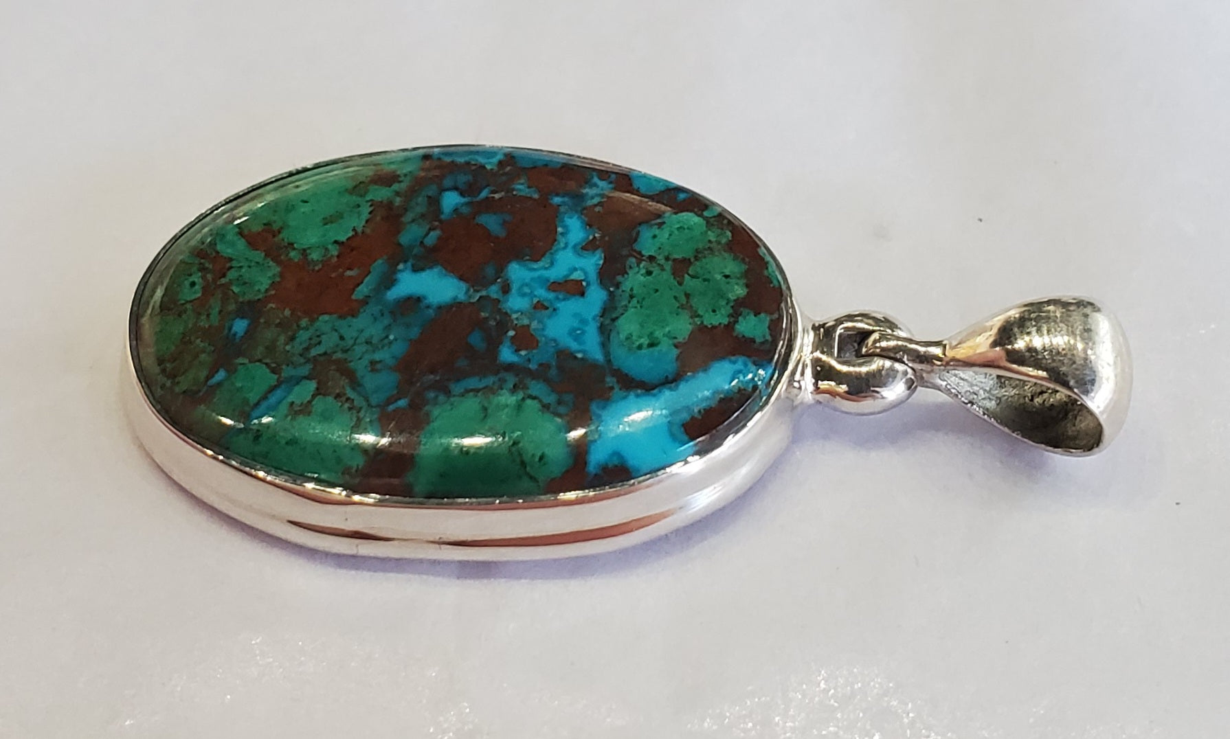 Chrysocolla Malachite Pendant