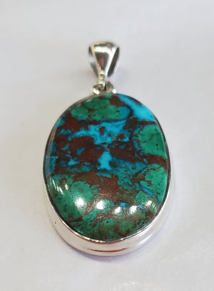 Chrysocolla Malachite Pendant