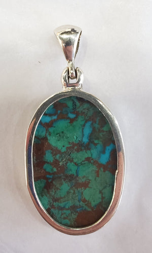 Chrysocolla Malachite Pendant