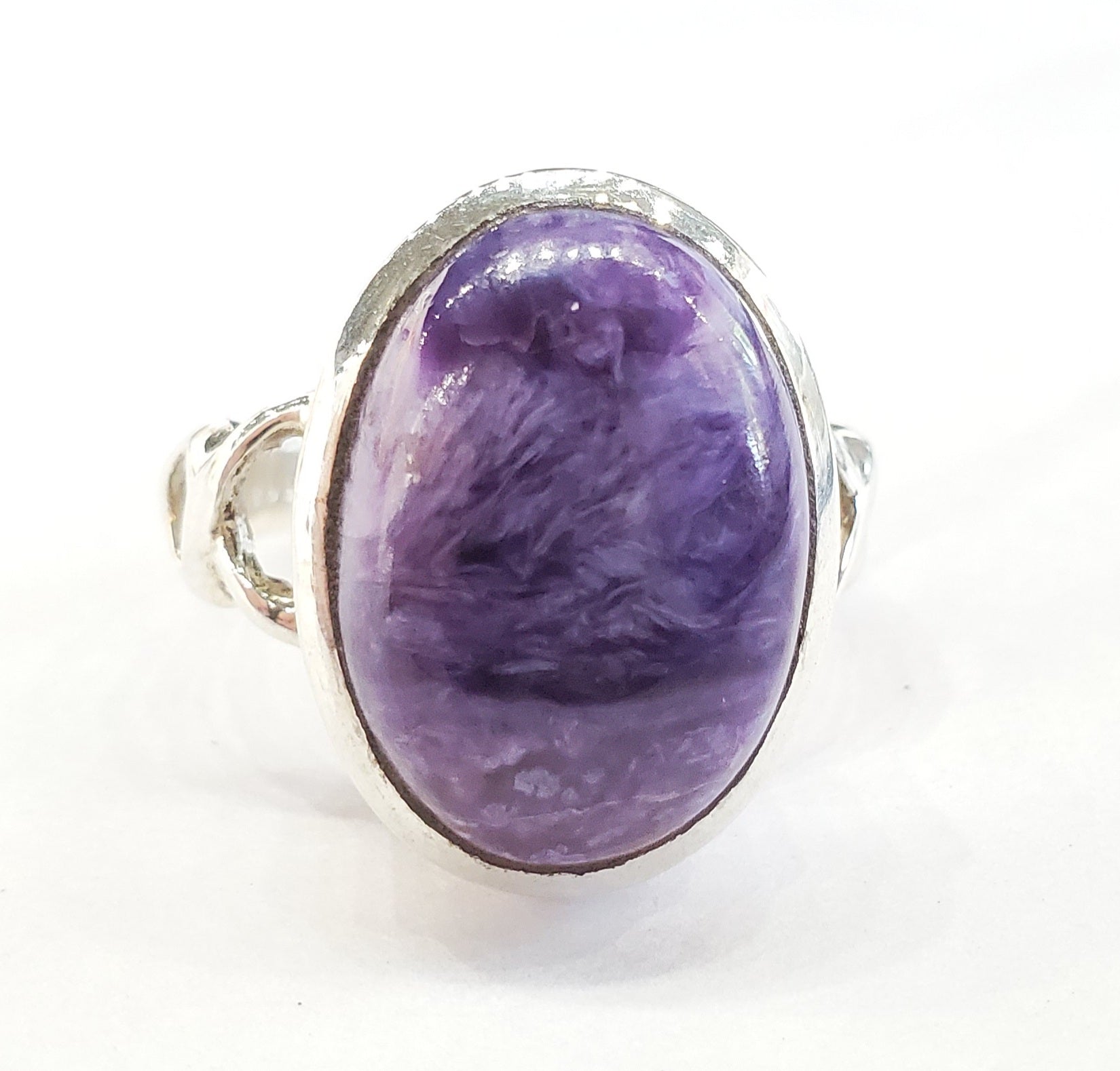 Charoite Ring in Sterling Silver