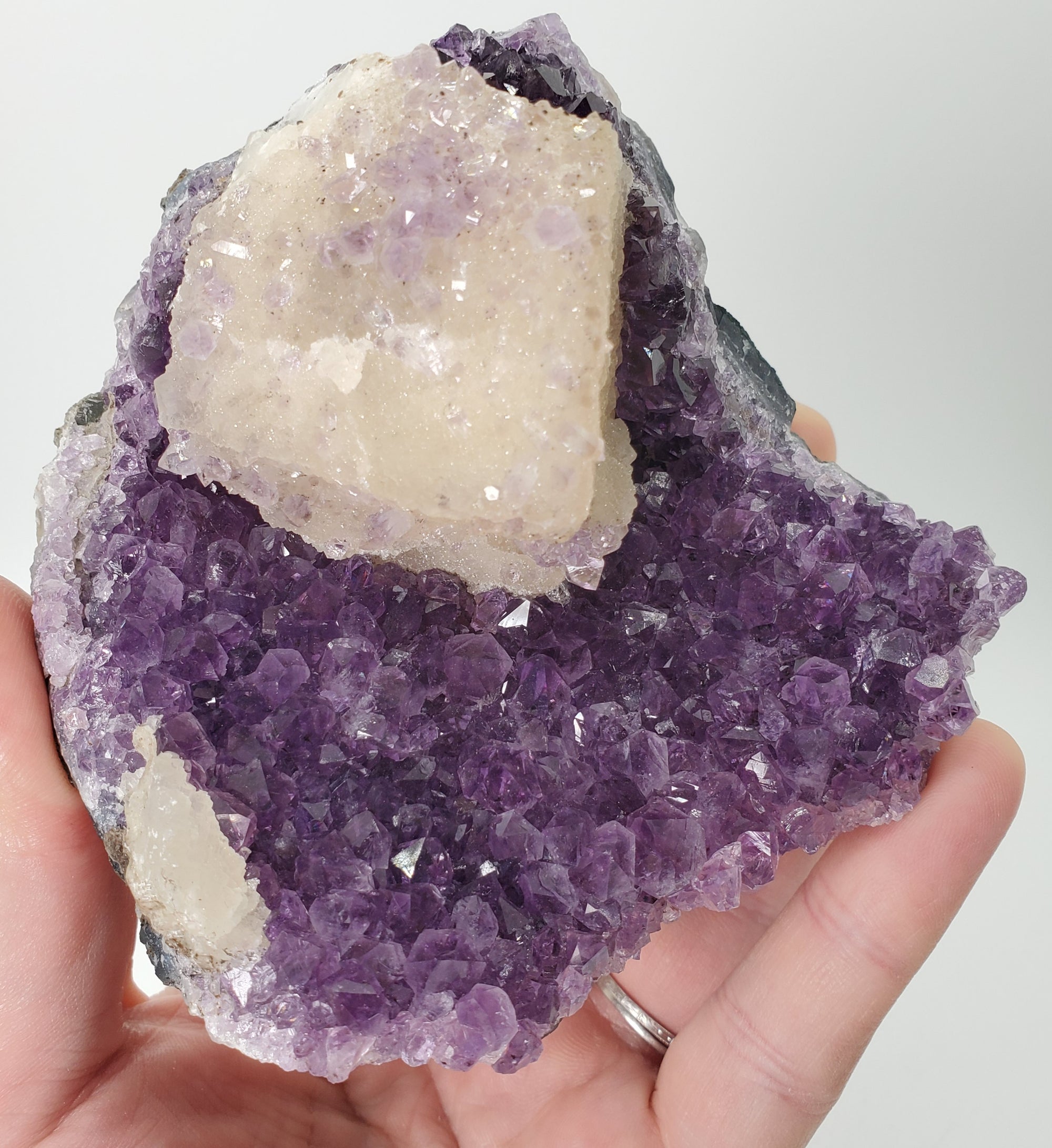 Amethyst w/ Calcite