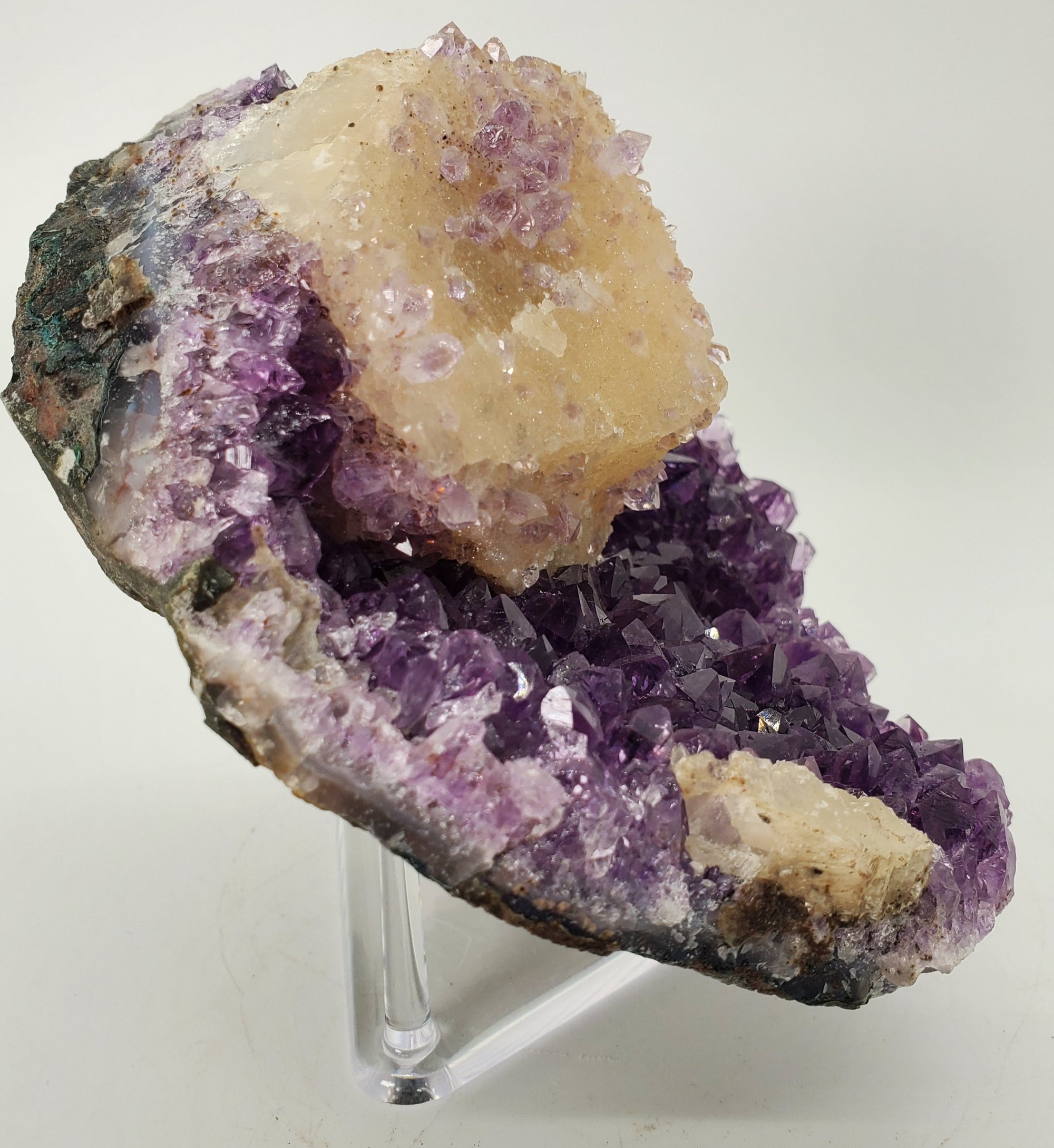 Amethyst w/ Calcite