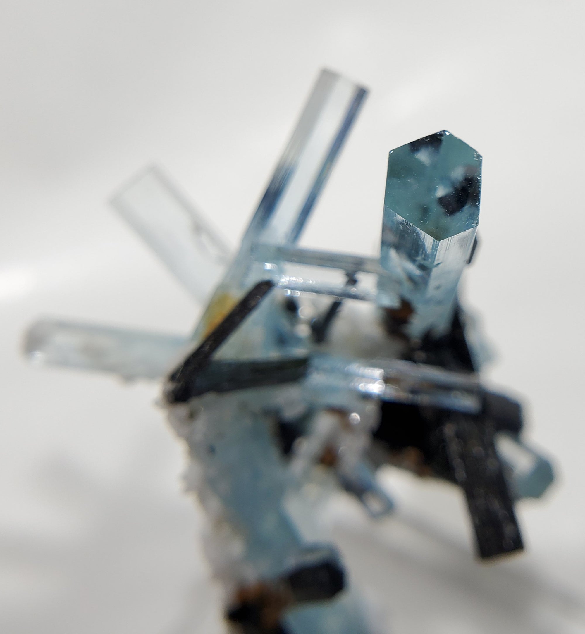 Aquamarine w/ Schorl Tourmaline, Namibia