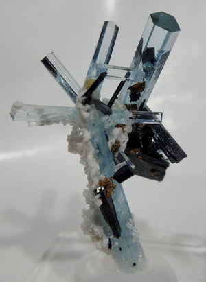 Aquamarine w/ Schorl Tourmaline, Namibia