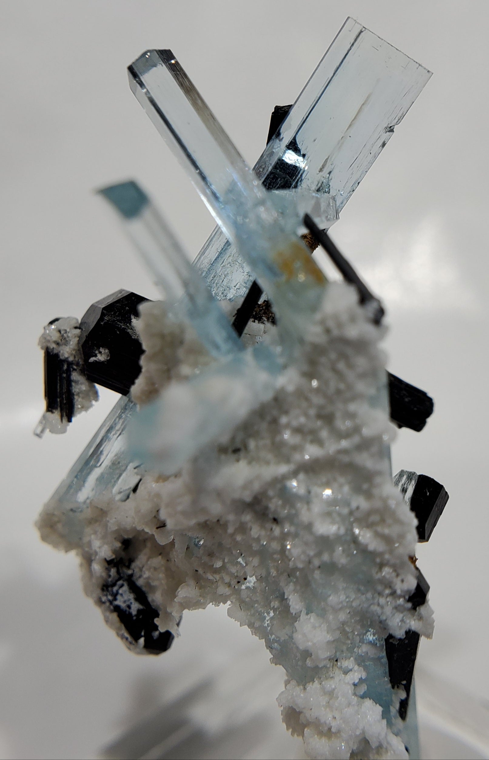 Aquamarine w/ Schorl Tourmaline, Namibia