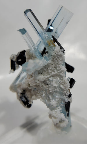 Aquamarine w/ Schorl Tourmaline, Namibia