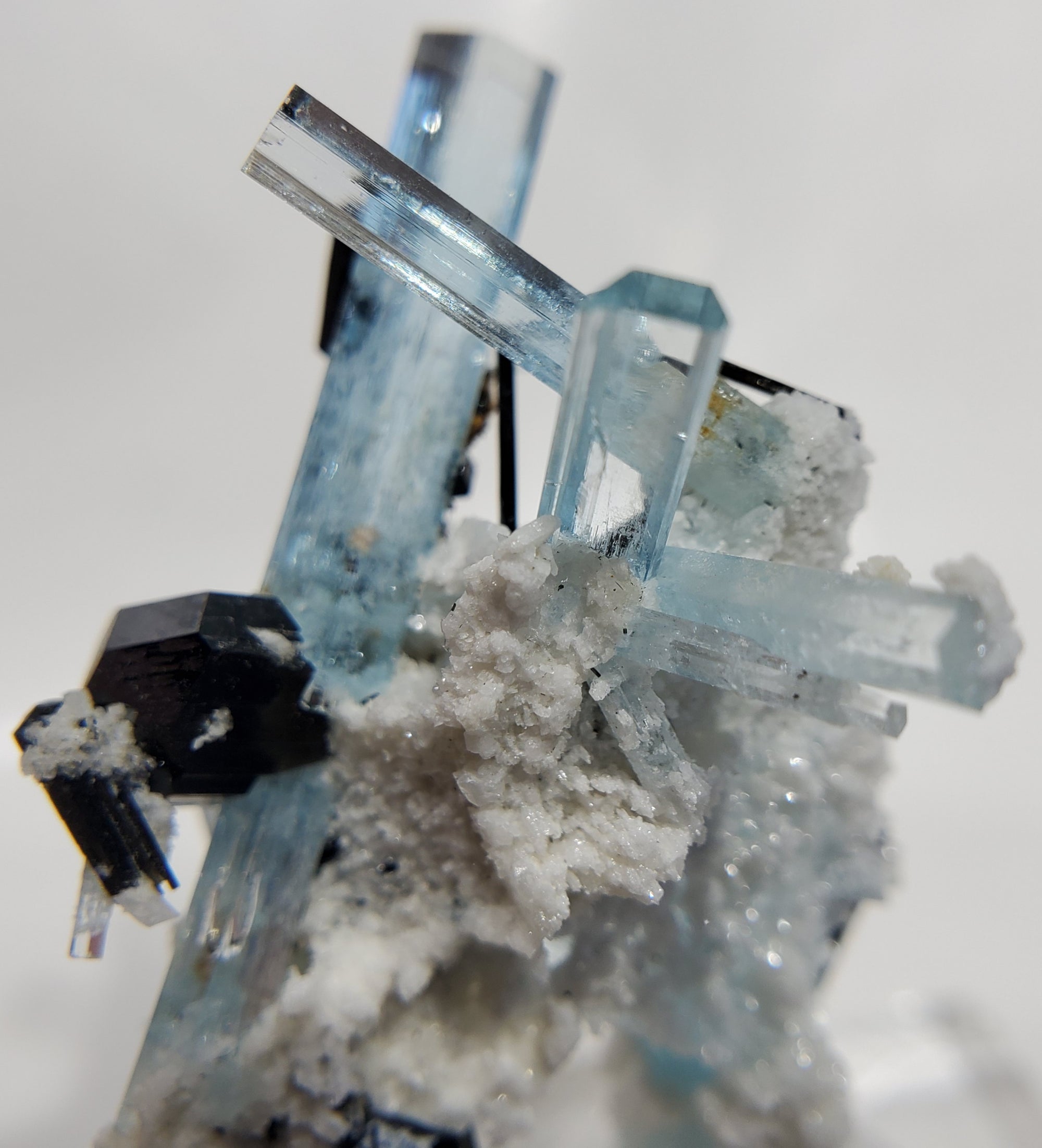 Aquamarine w/ Schorl Tourmaline, Namibia