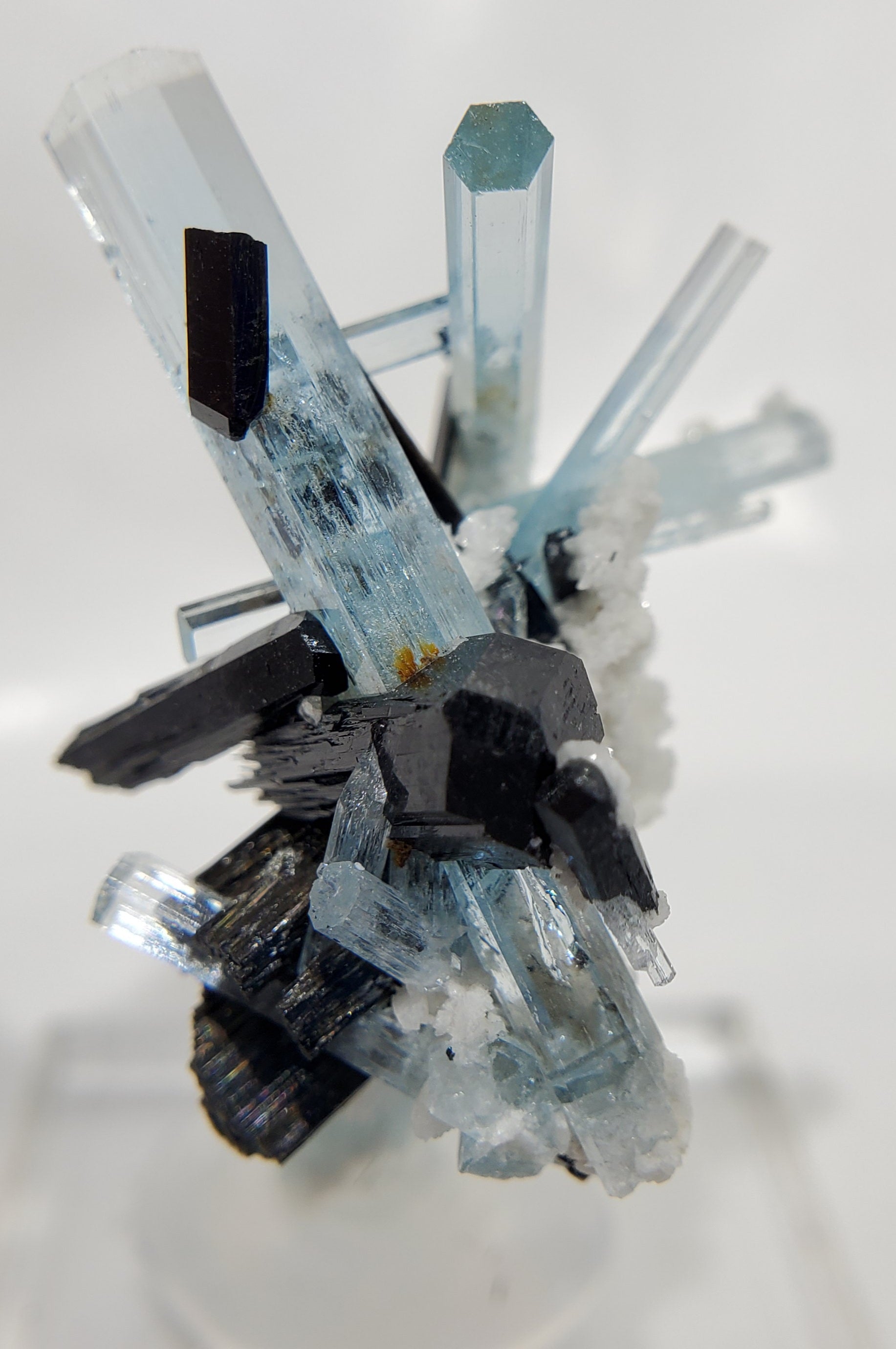 Aquamarine w/ Schorl Tourmaline, Namibia