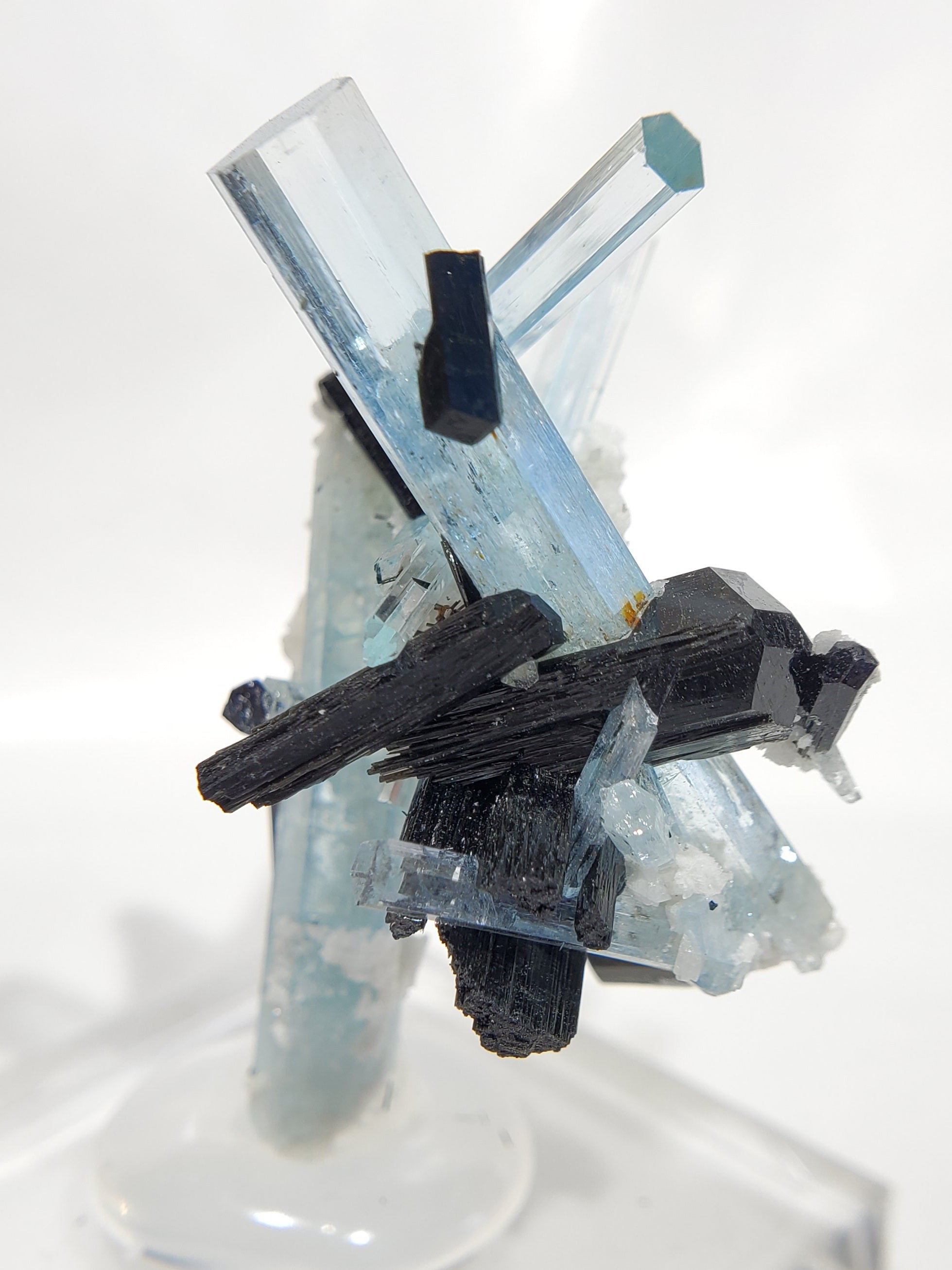 Aquamarine w/ Schorl Tourmaline, Namibia