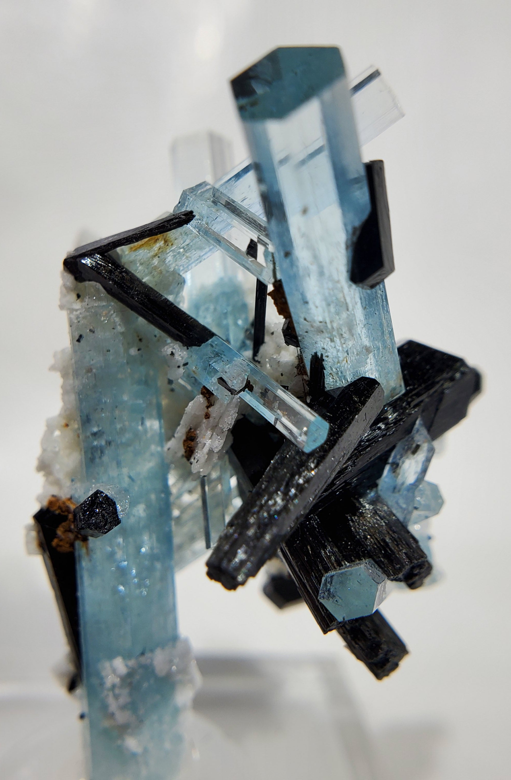 Aquamarine w/ Schorl Tourmaline, Namibia