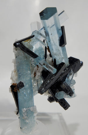 Aquamarine w/ Schorl Tourmaline, Namibia