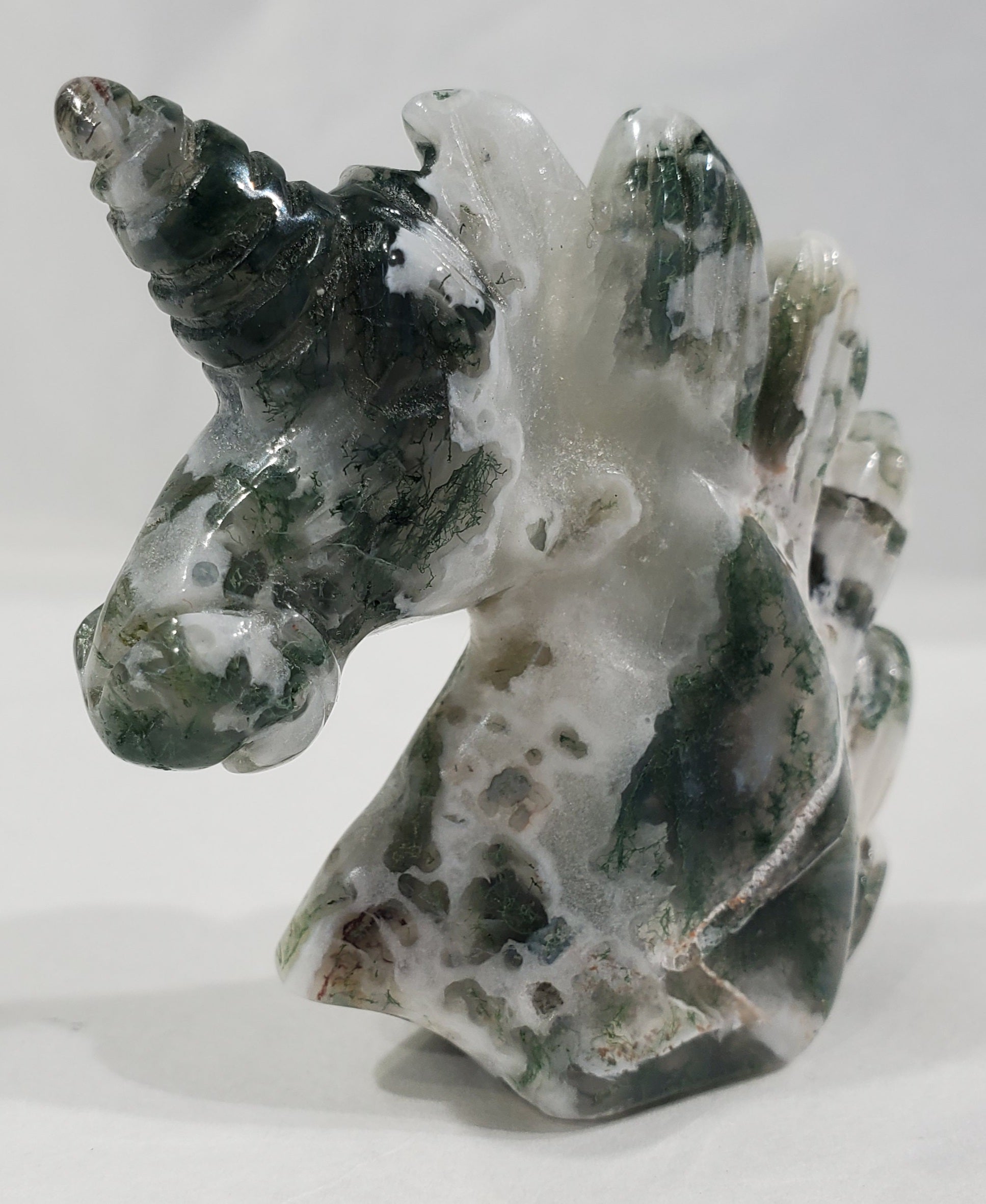 Moss Agate Unicorn