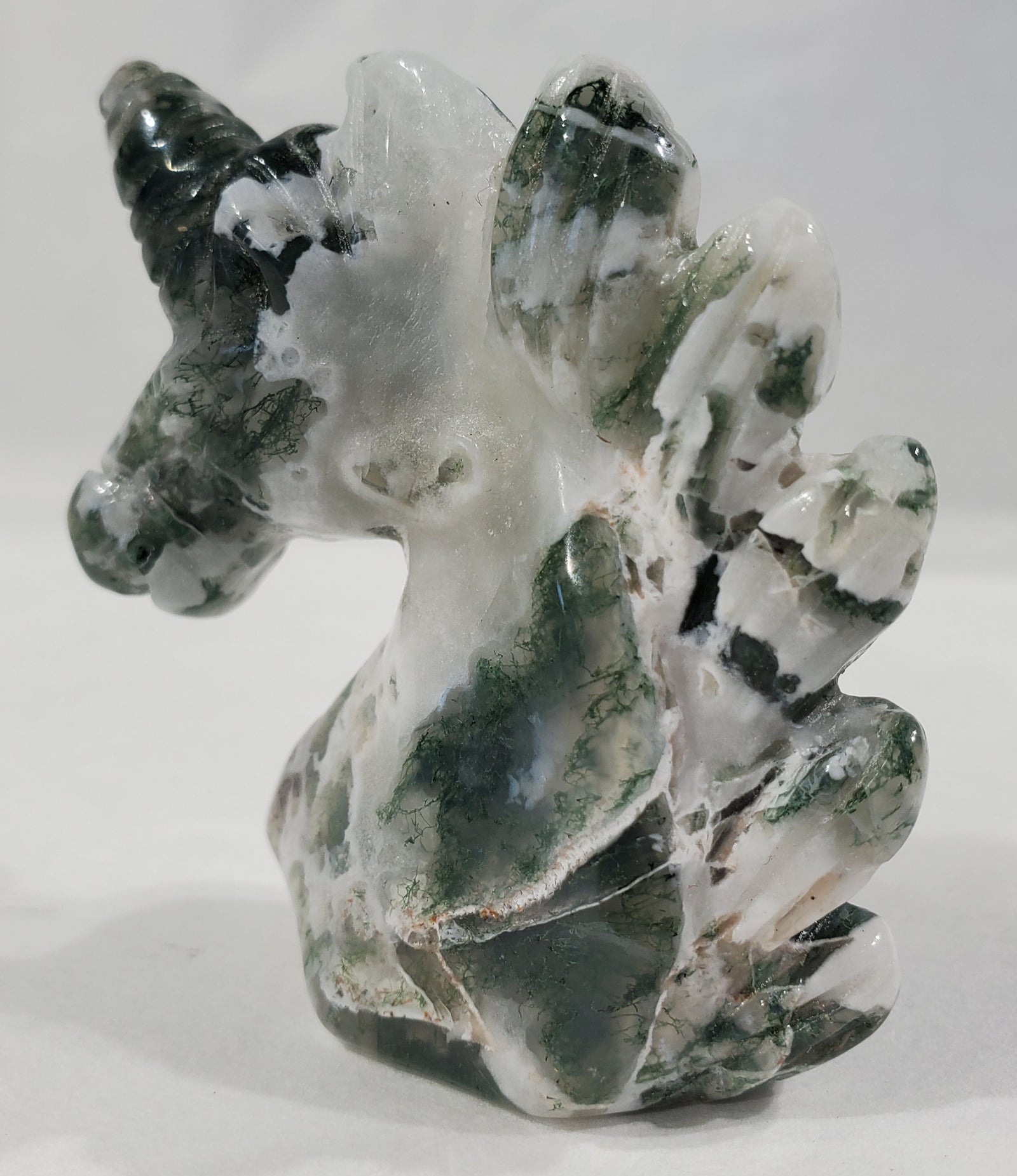 Moss Agate Unicorn