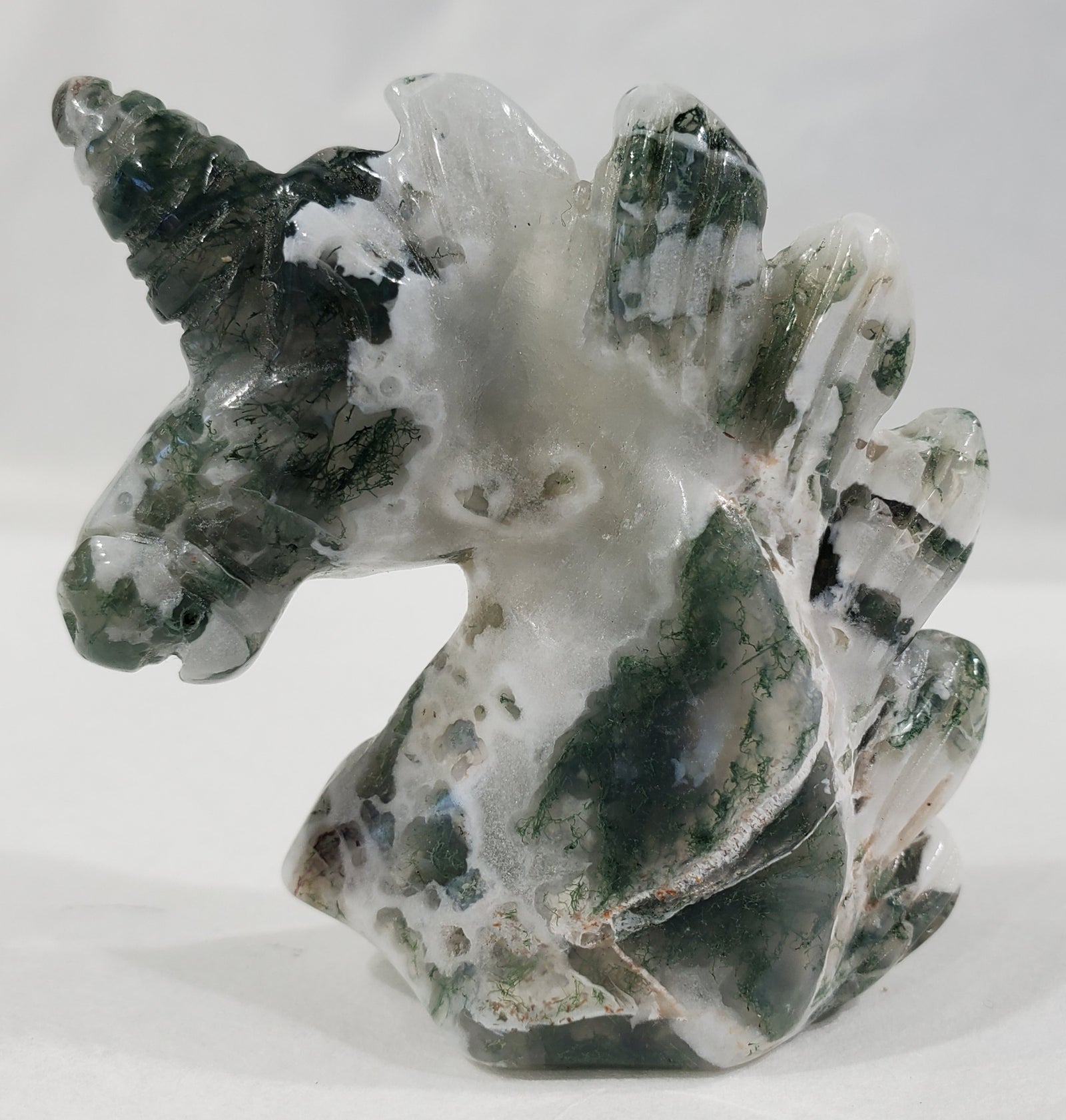 Moss Agate Unicorn