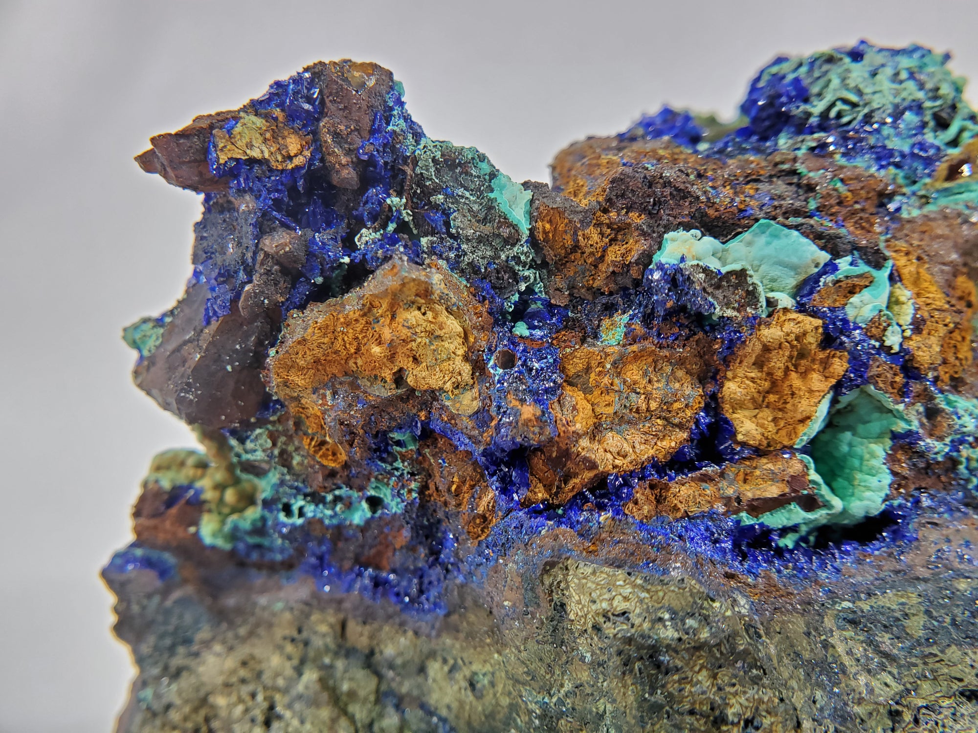 Azurite w/ Malachite