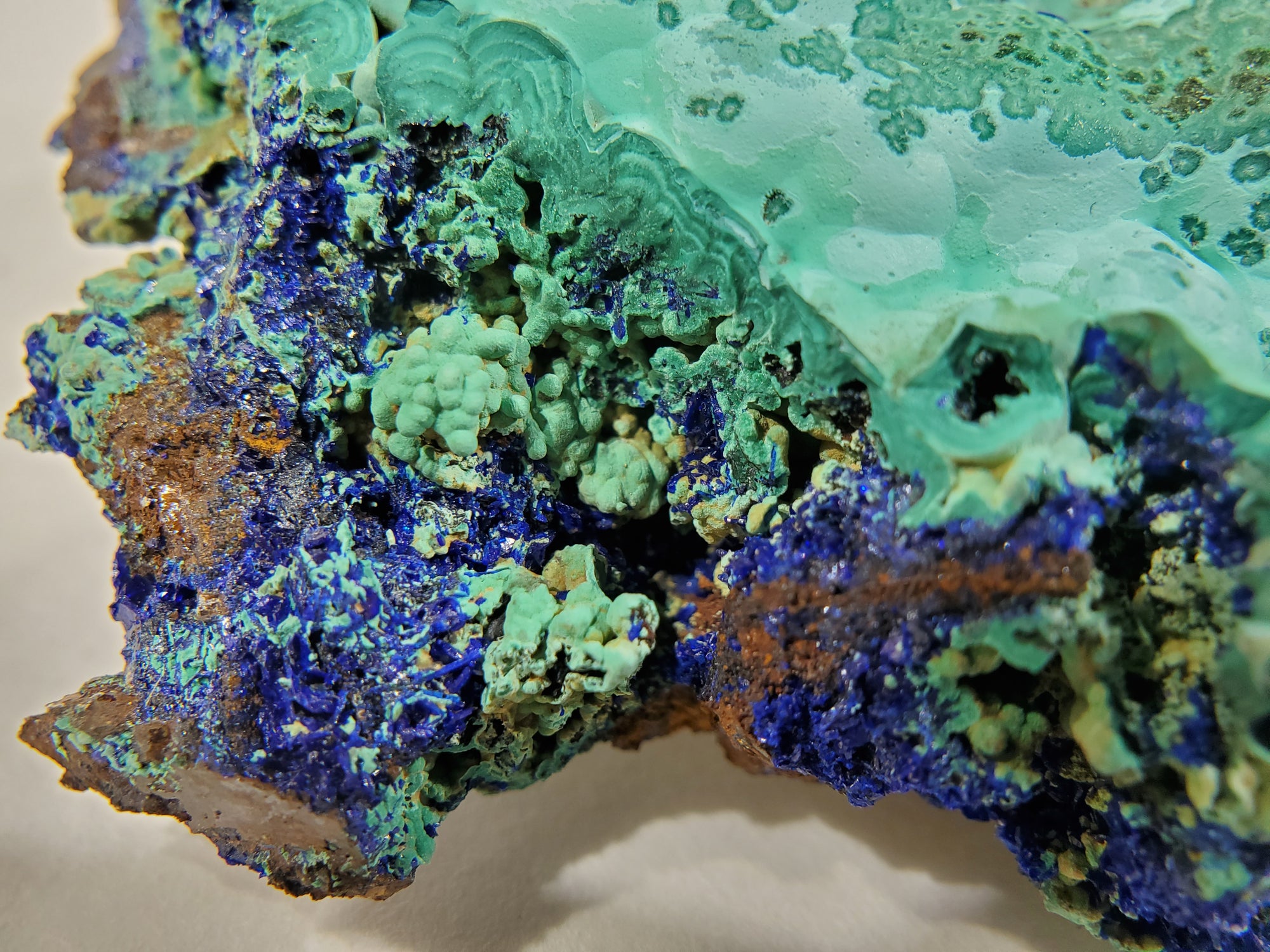 Azurite w/ Malachite