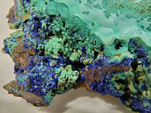 Azurite w/ Malachite