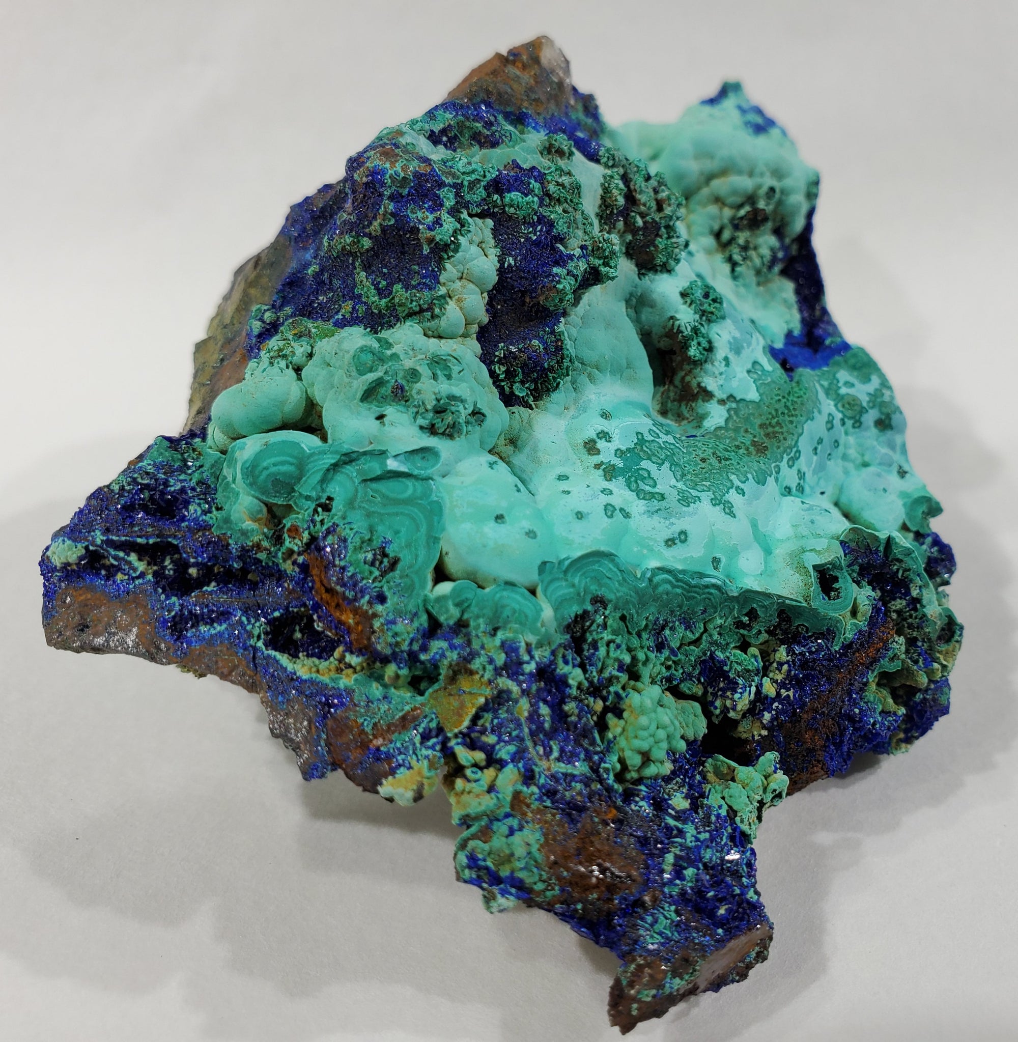 Azurite w/ Malachite