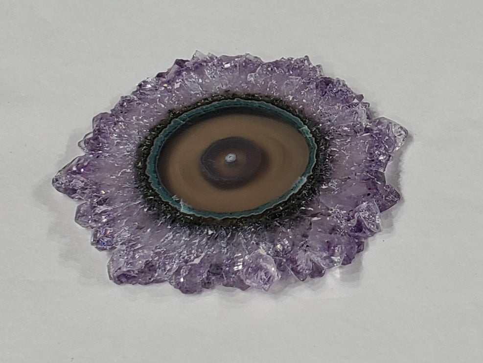 Amethyst Stalactite Slice, Uruguay