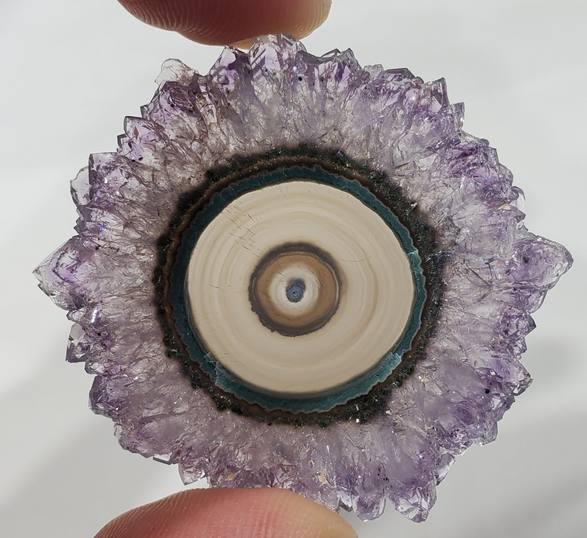 Amethyst Stalactite Slice, Uruguay