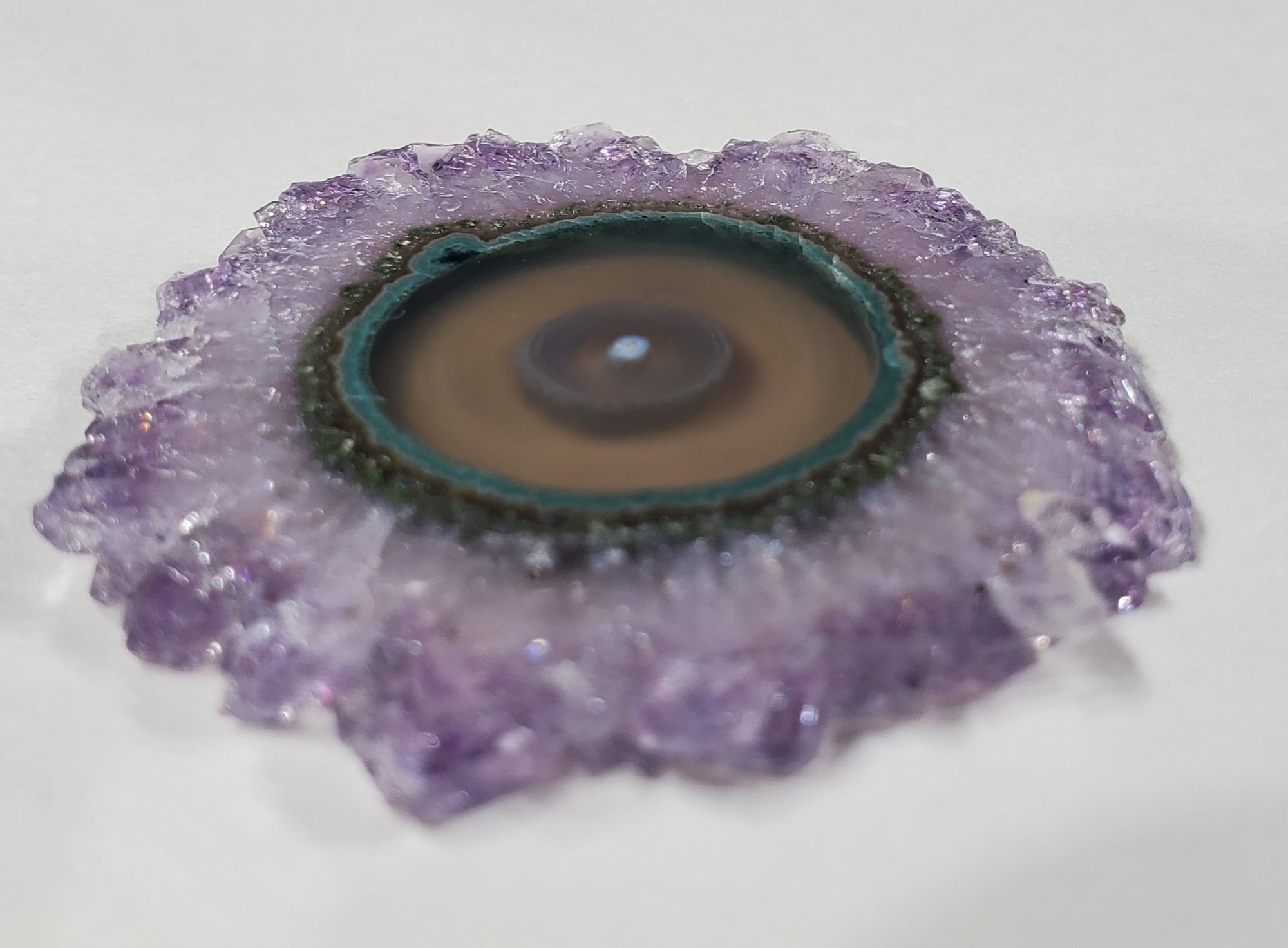 Amethyst Stalactite Slice, Uruguay