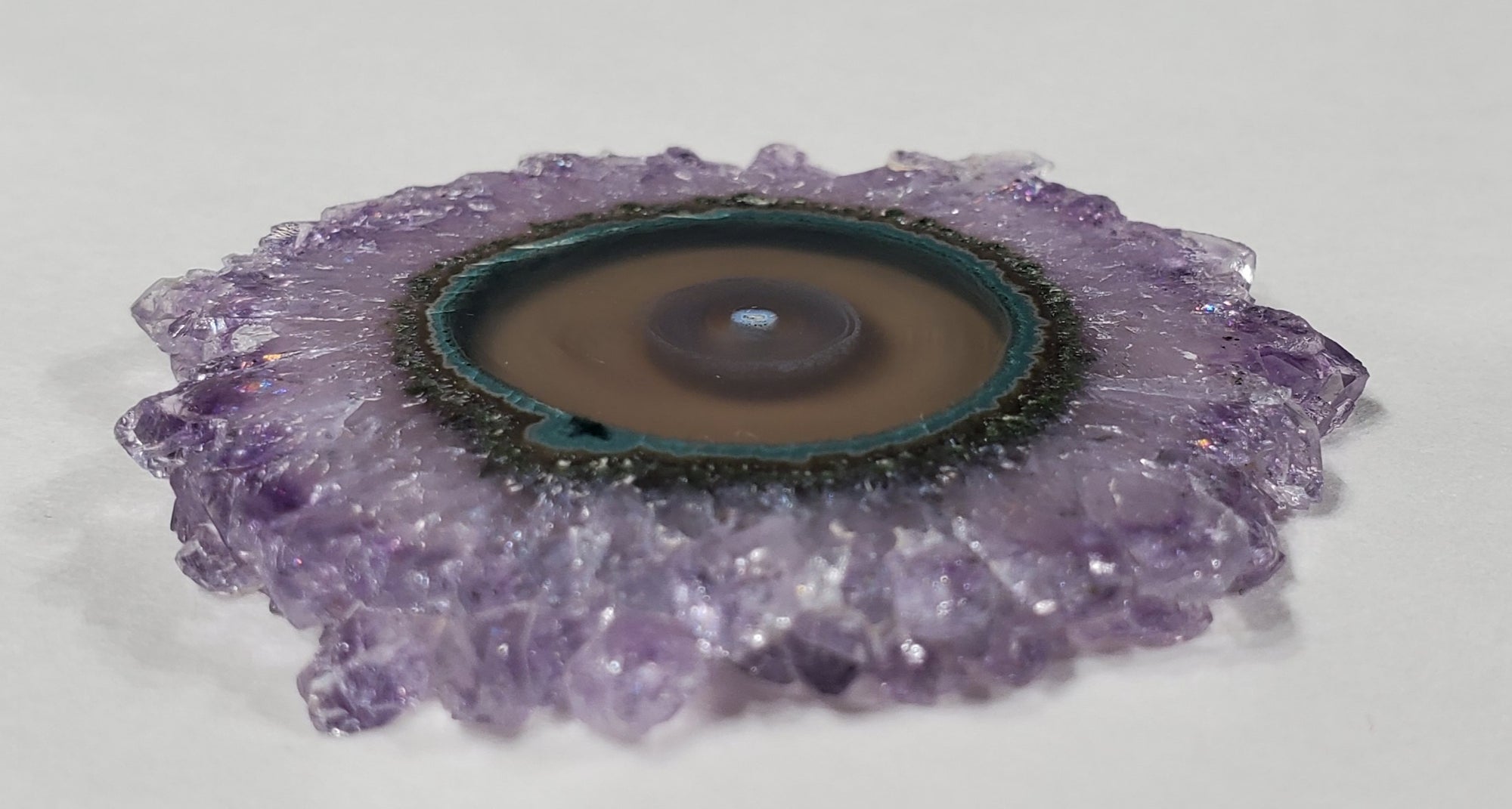Amethyst Stalactite Slice, Uruguay