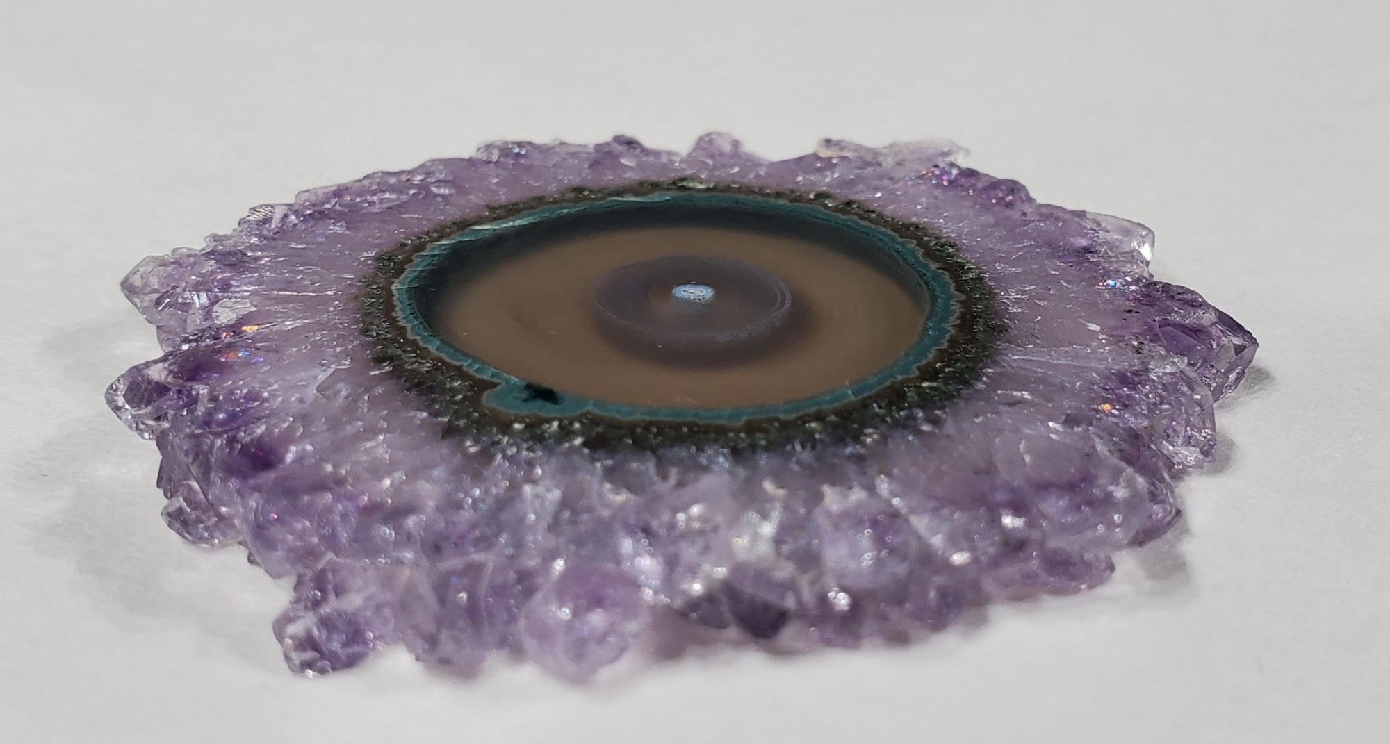 Amethyst Stalactite Slice, Uruguay