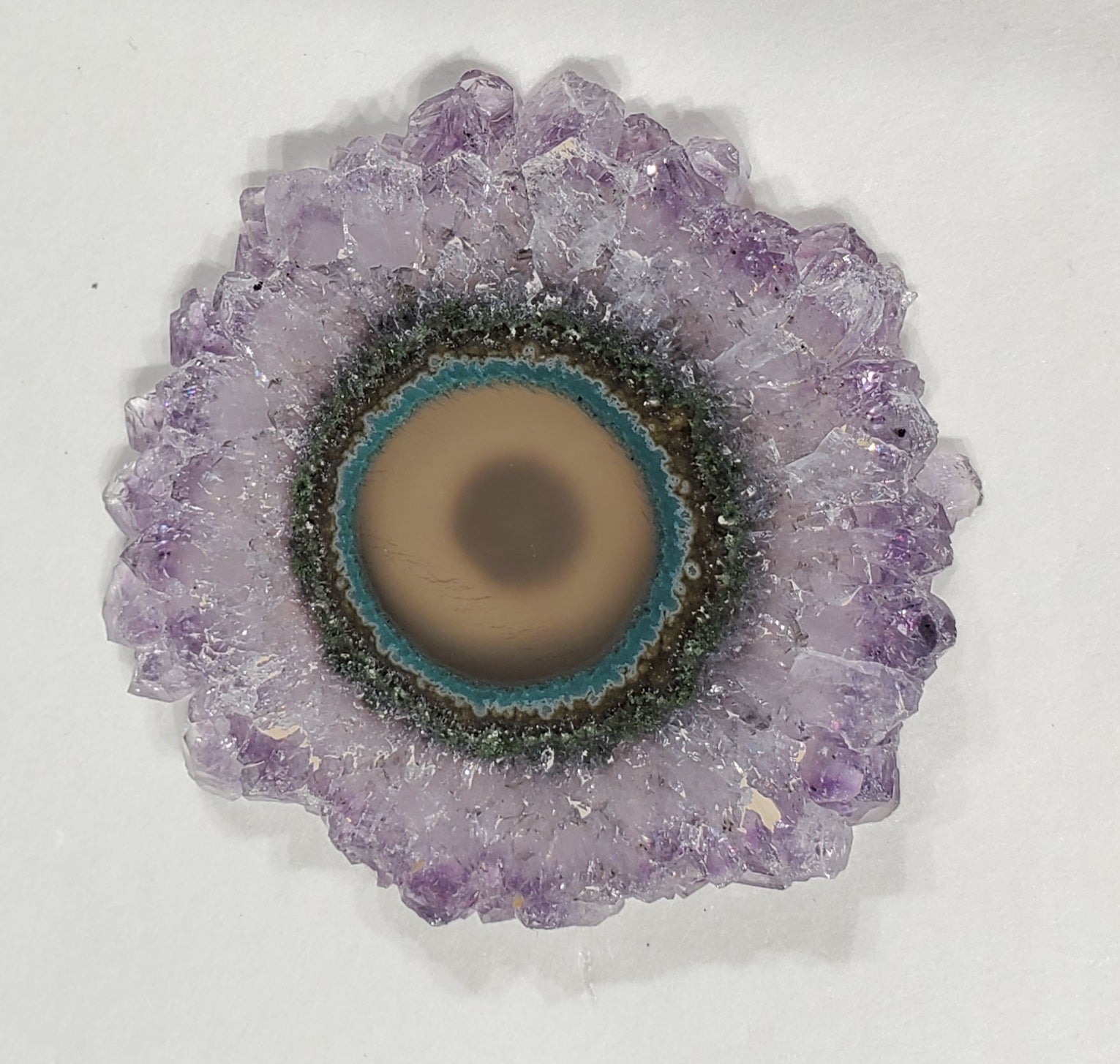 Amethyst Stalactite Slice, Uruguay