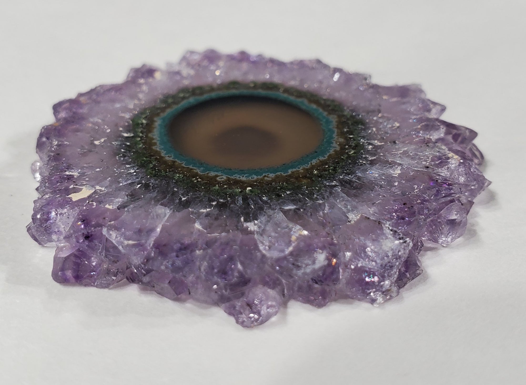 Amethyst Stalactite Slice, Uruguay