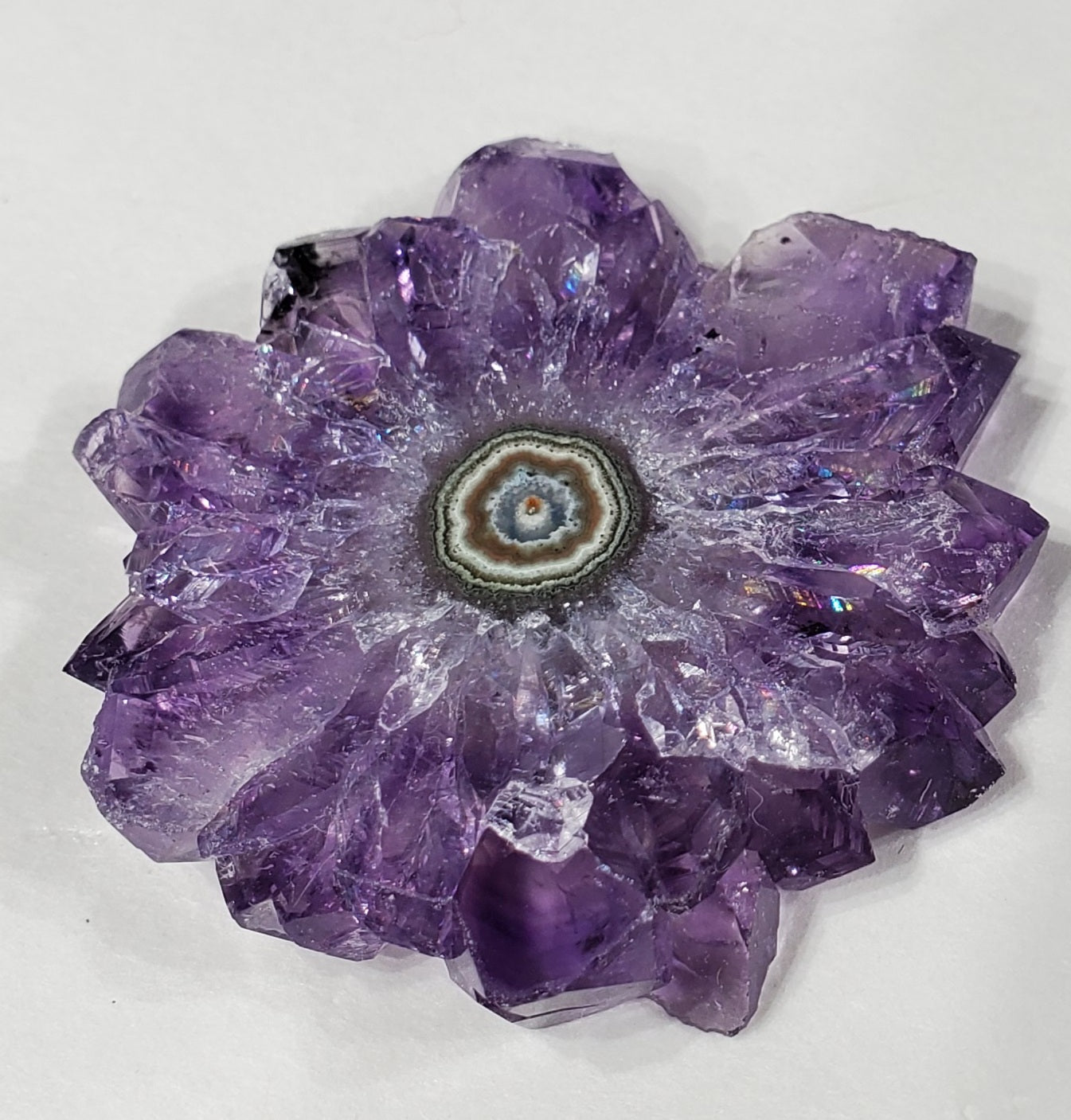 Amethyst Stalactite Slice, Uruguay