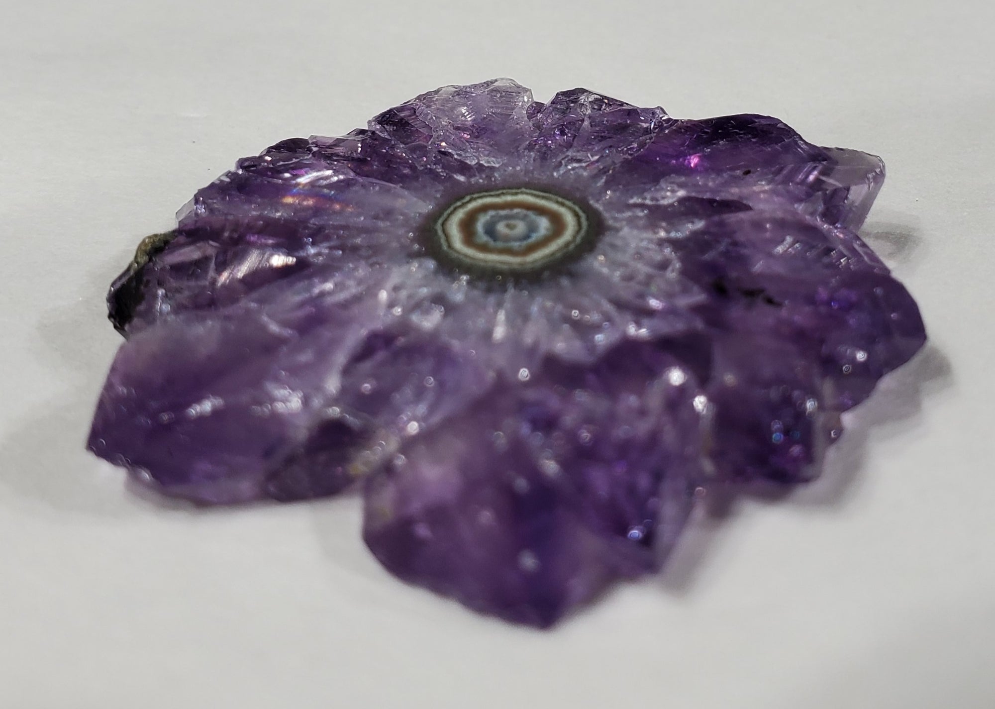 Amethyst Stalactite Slice, Uruguay