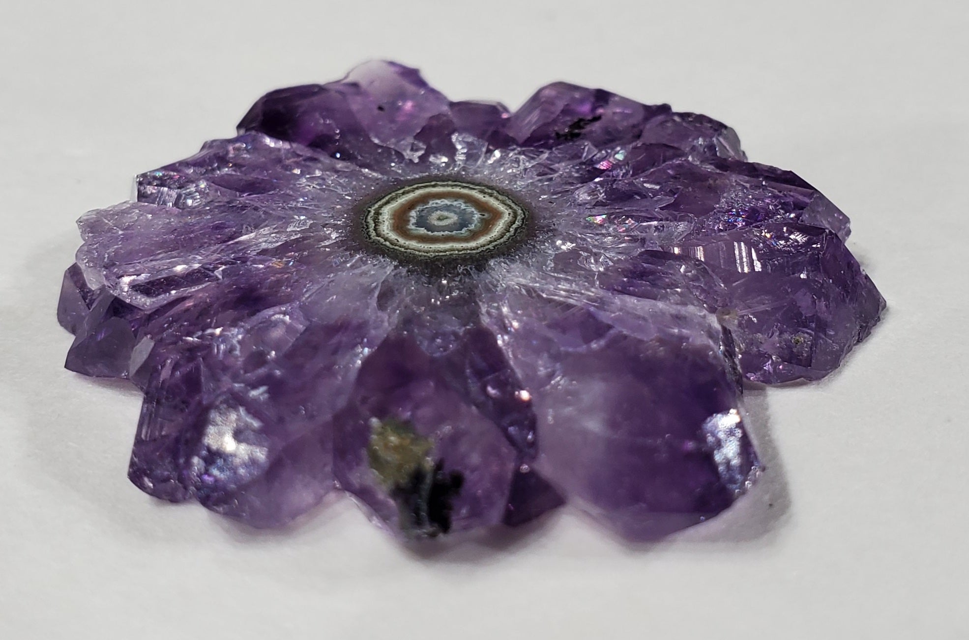 Amethyst Stalactite Slice, Uruguay