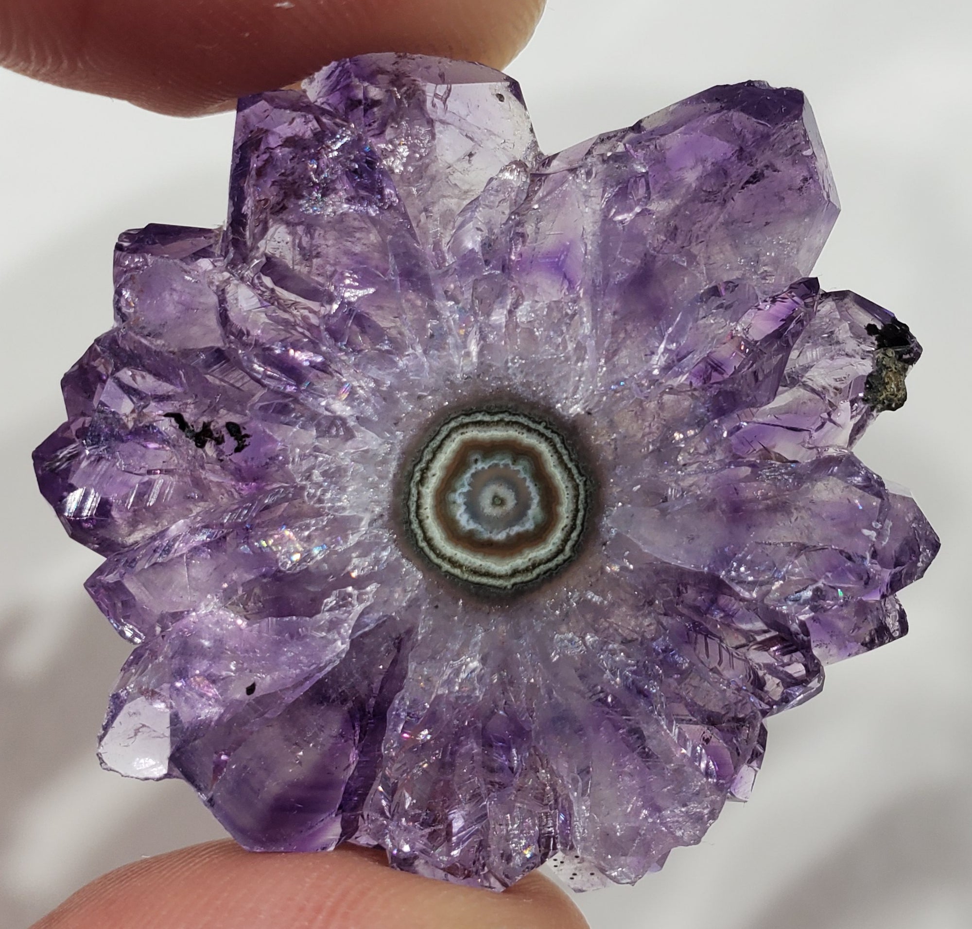 Amethyst Stalactite Slice, Uruguay