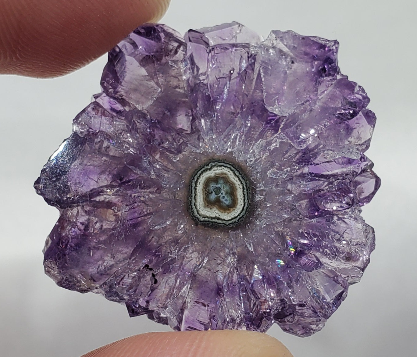 Amethyst Stalactite Slice, Uruguay