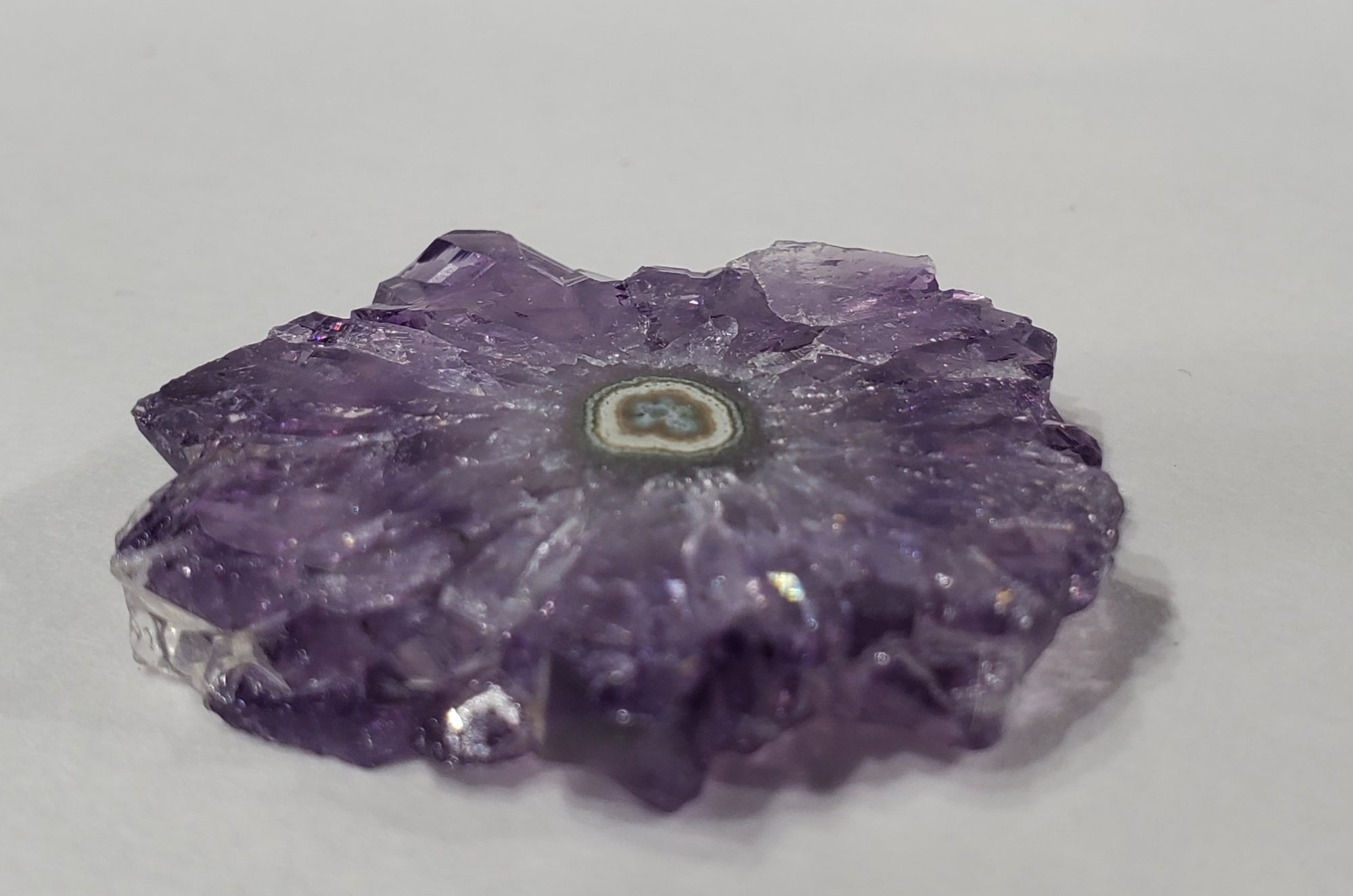 Amethyst Stalactite Slice, Uruguay