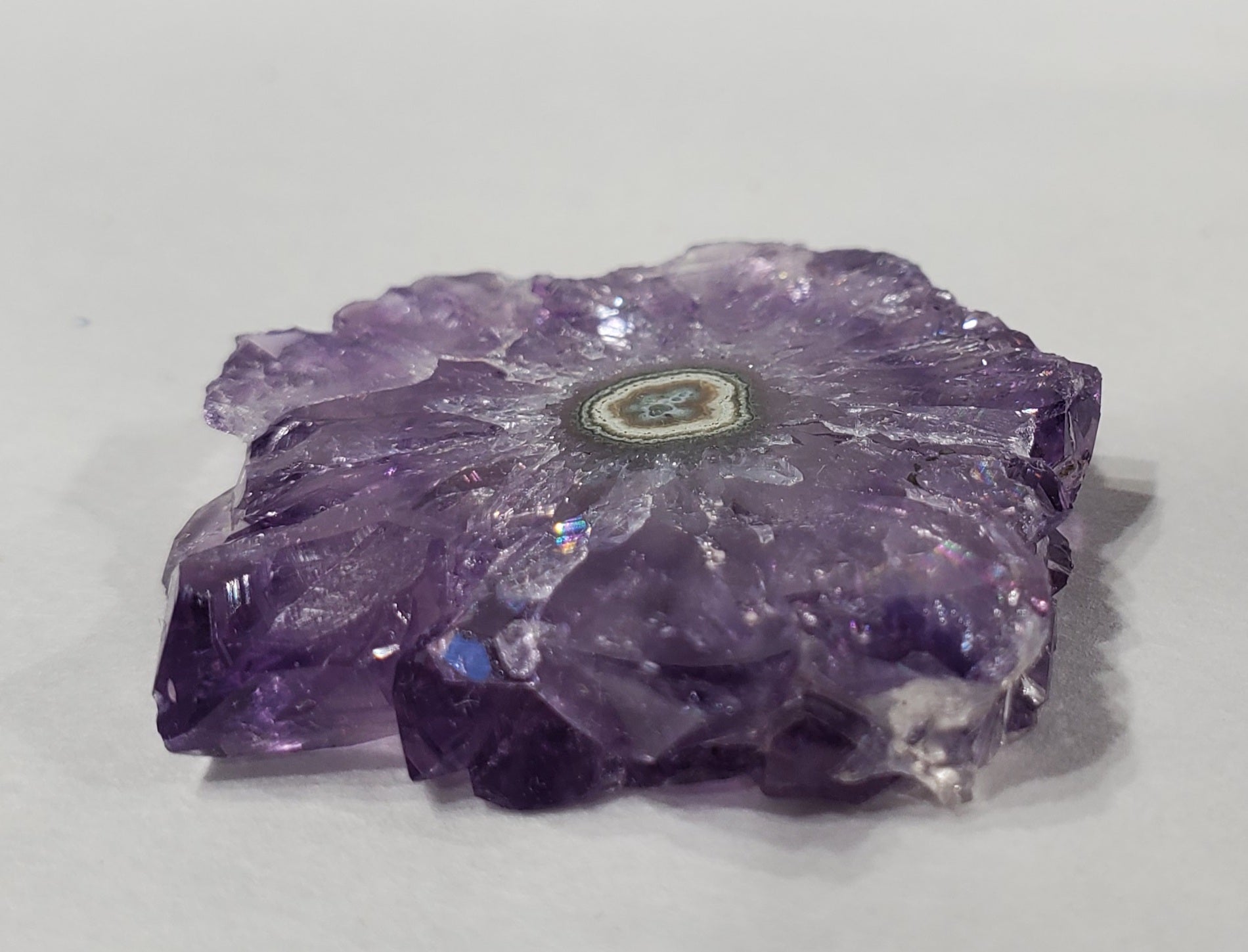 Amethyst Stalactite Slice, Uruguay