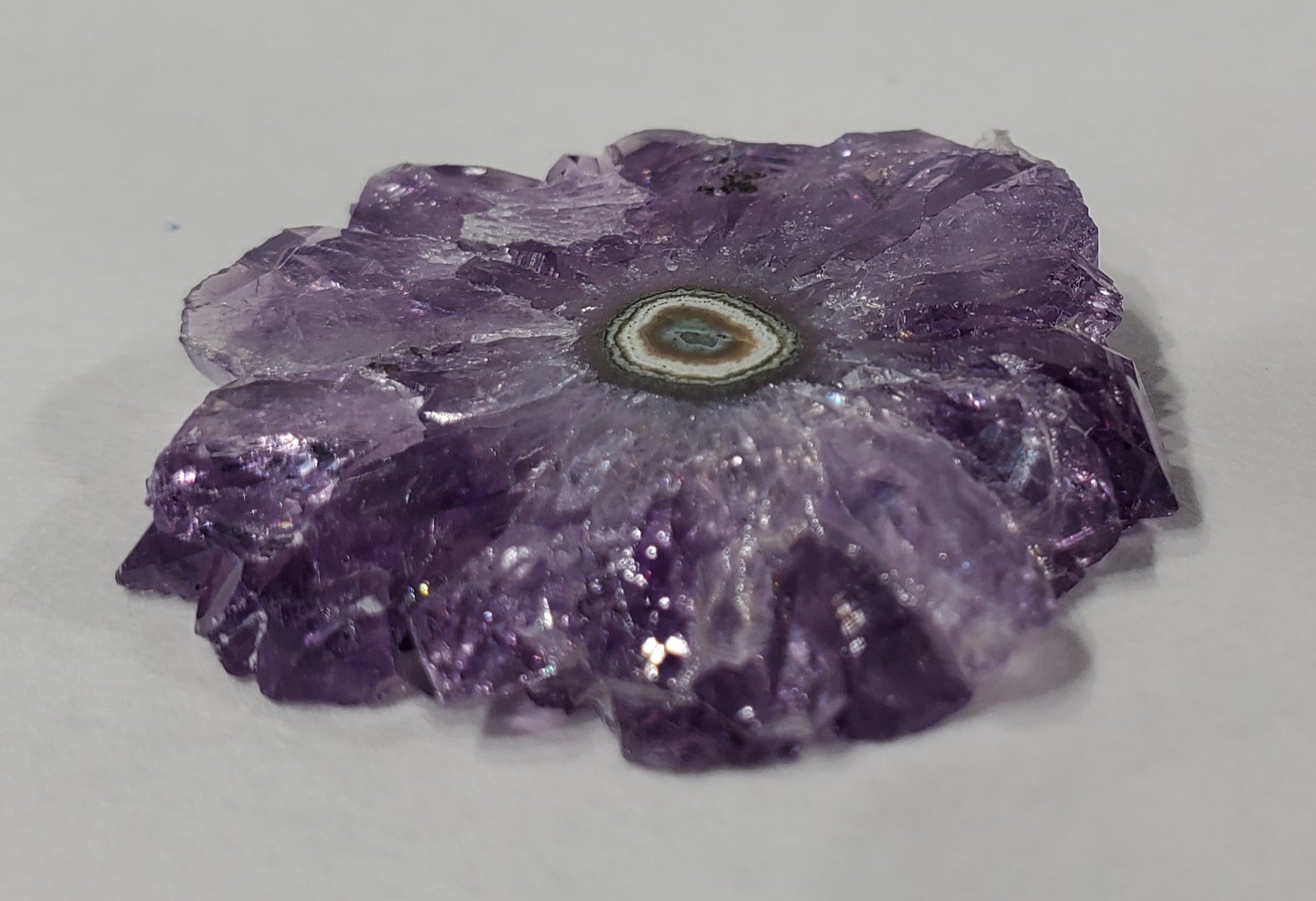 Amethyst Stalactite Slice, Uruguay