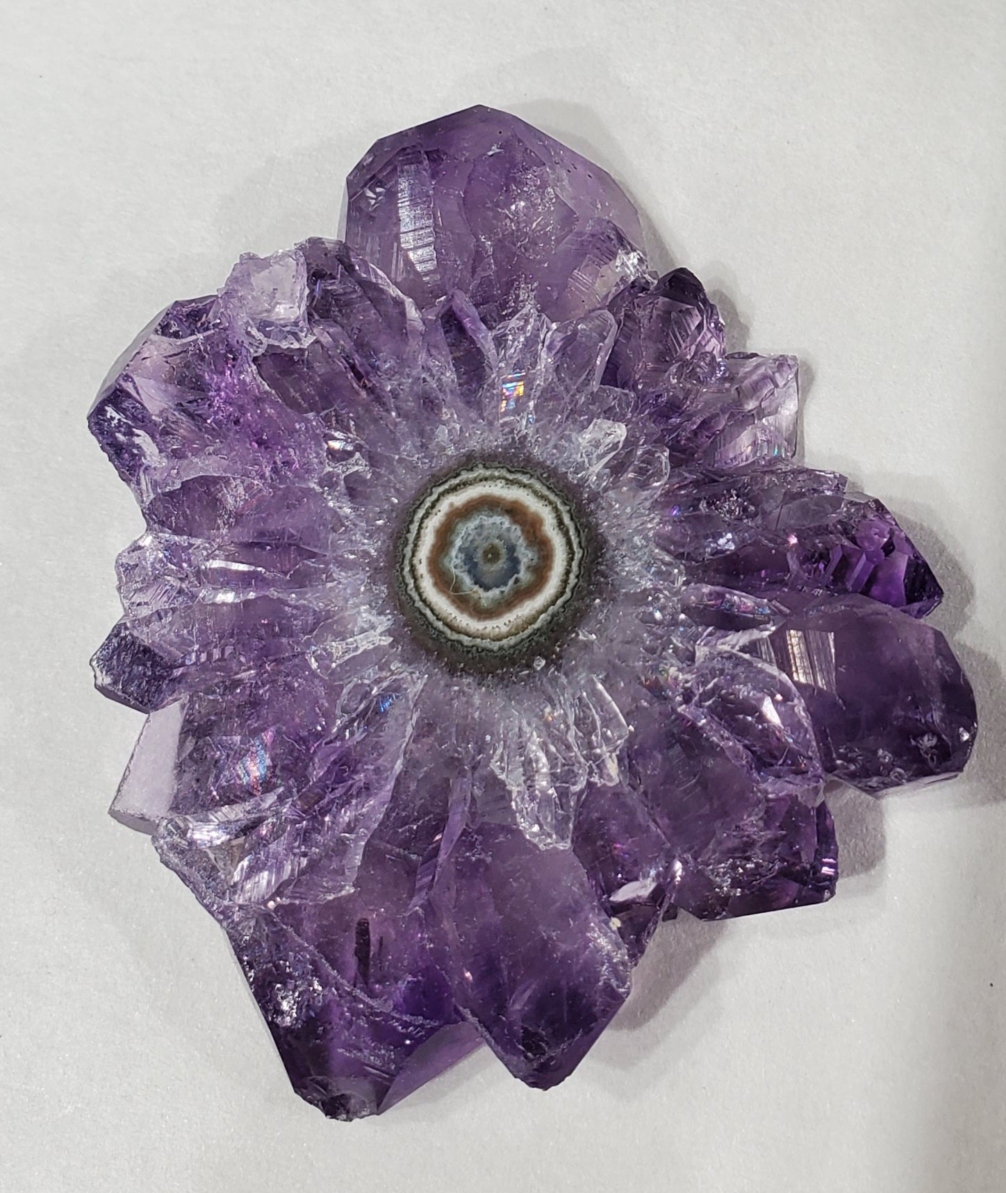 Amethyst Stalactite Slice, Uruguay