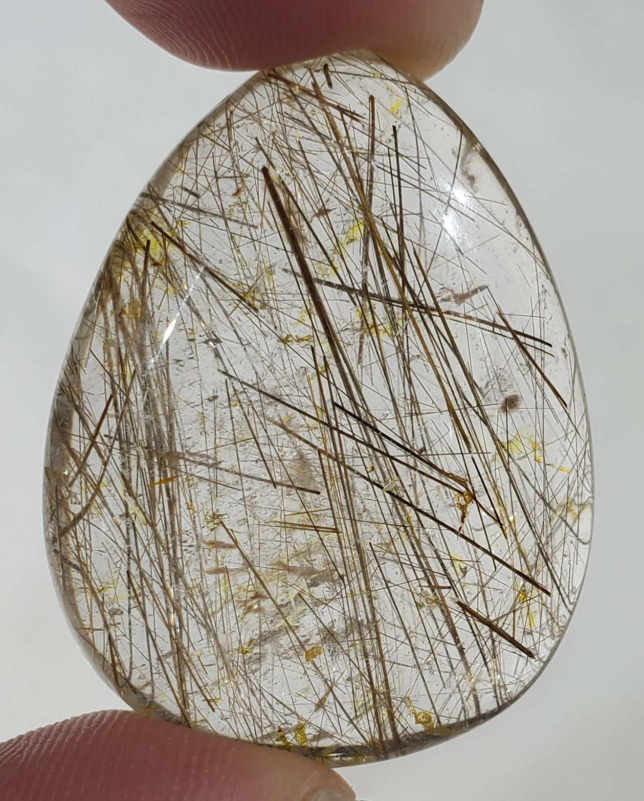 Rutilated Quartz Cabochon