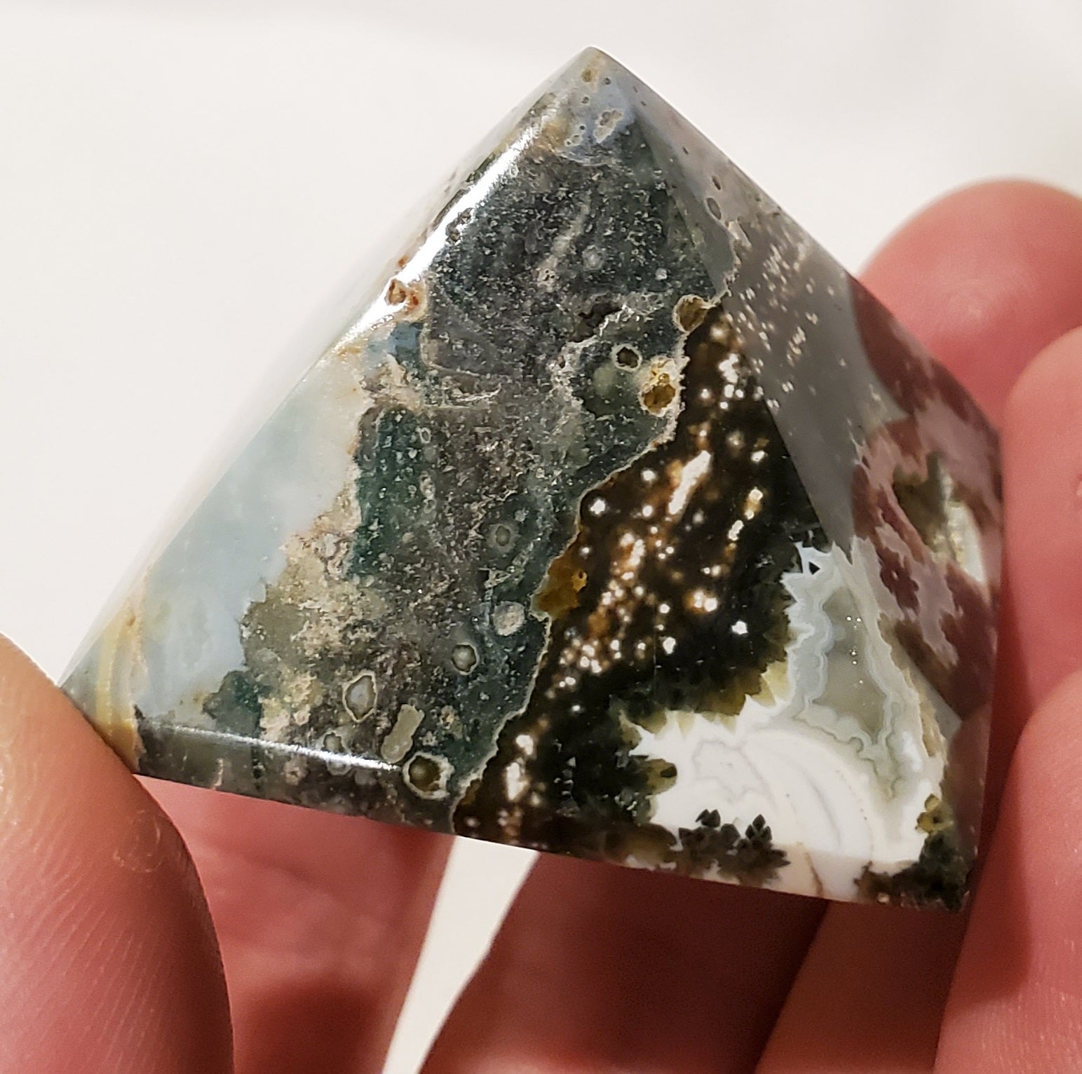 Ocean Jasper Pyramid, Madagascar